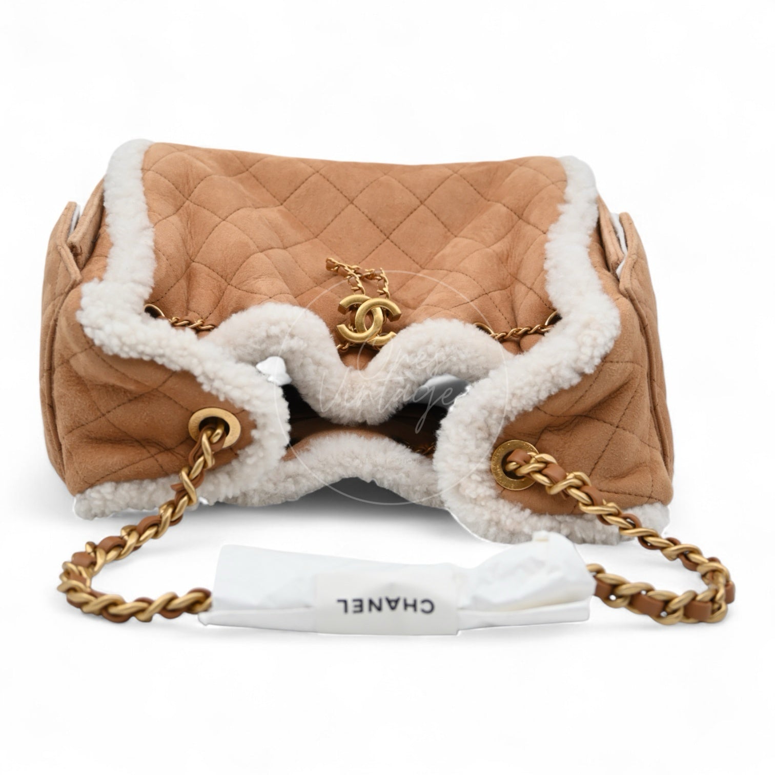 [Unused] Chanel 25 Bag Small Teddy In Brown