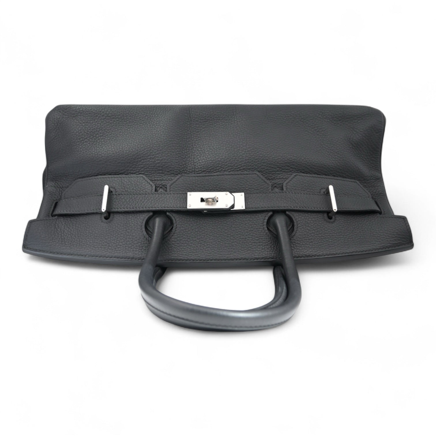 [Pre-Owned] Hermes Shoulder Birkin Noir PHW Stamp Square L