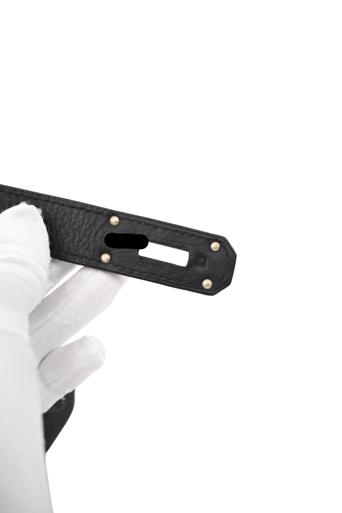 [Pre-Owned] Hermes Shoulder Birkin Noir PHW Stamp Square L