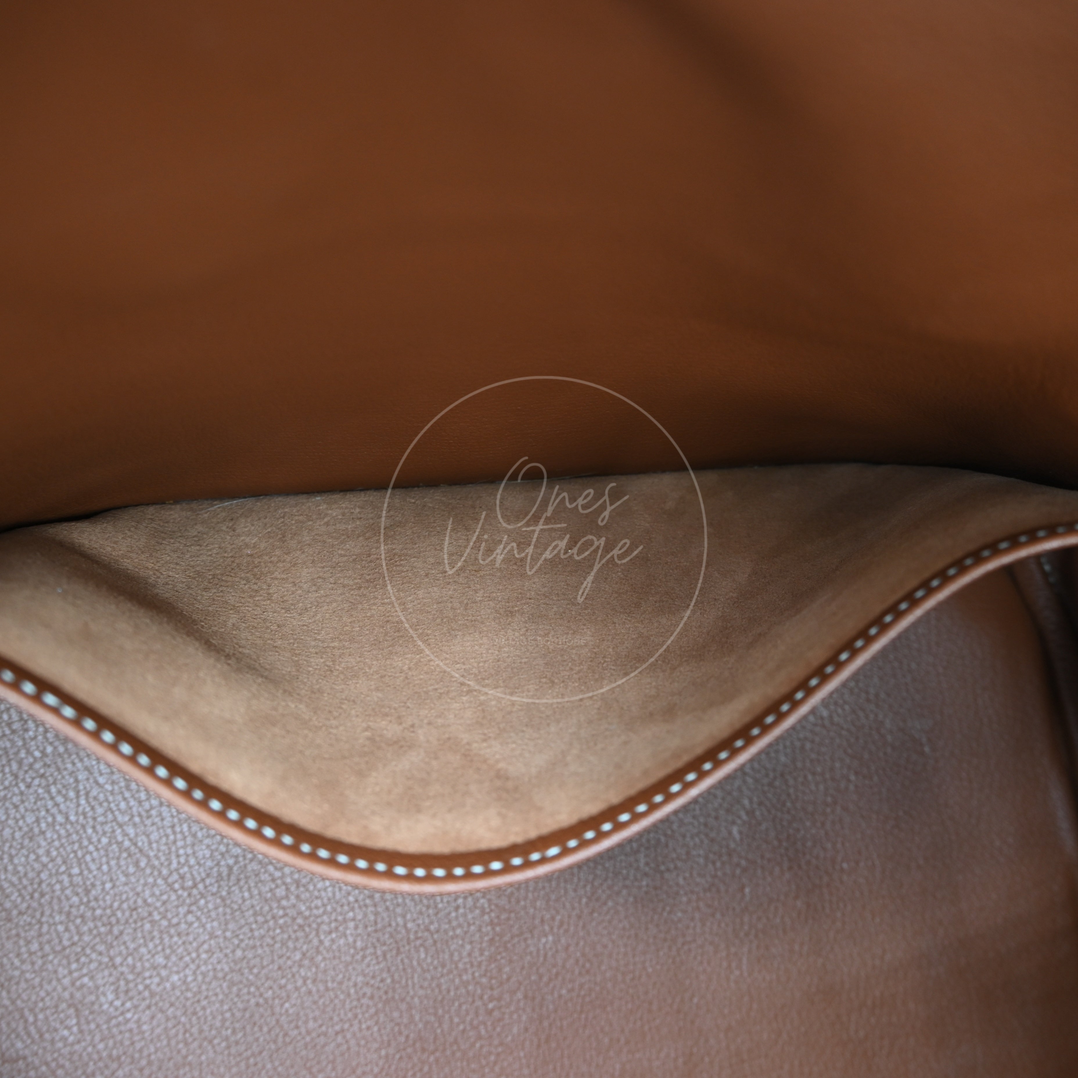 Hermes Birkin 35 Fabrics x Barenia GHW Beige Brown Square H