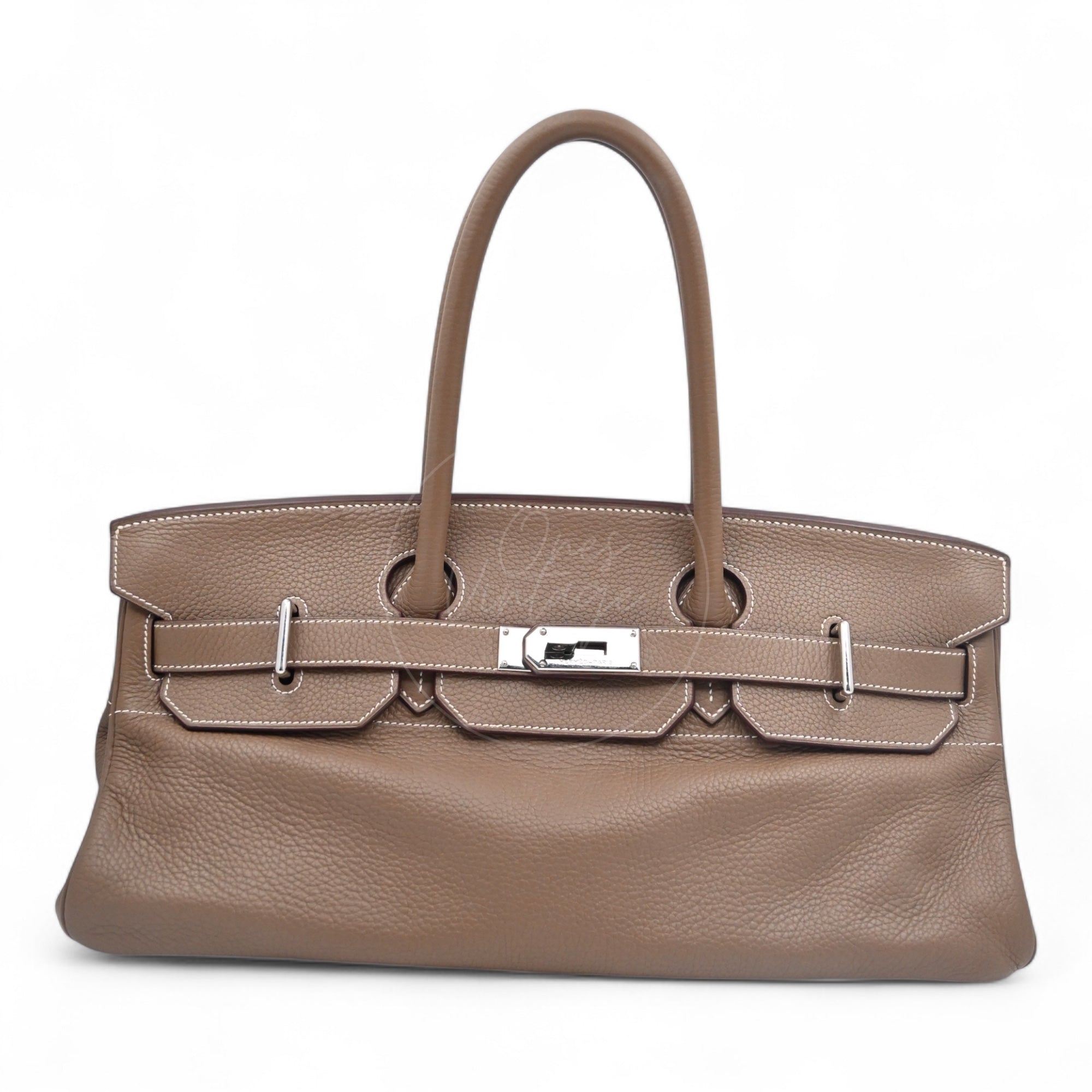 [Pre-owned] Hermes Shoulder Birkin Etoupe Togo PHW Stamp Square I