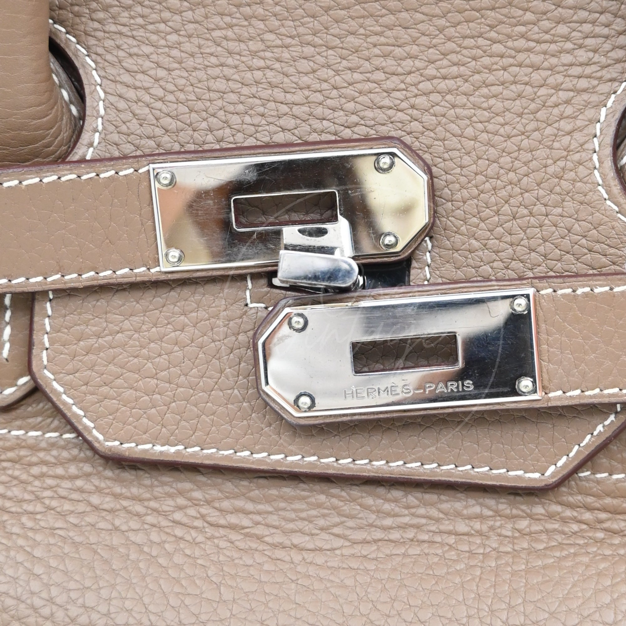[Pre-owned] Hermes Shoulder Birkin Etoupe Togo PHW Stamp Square I