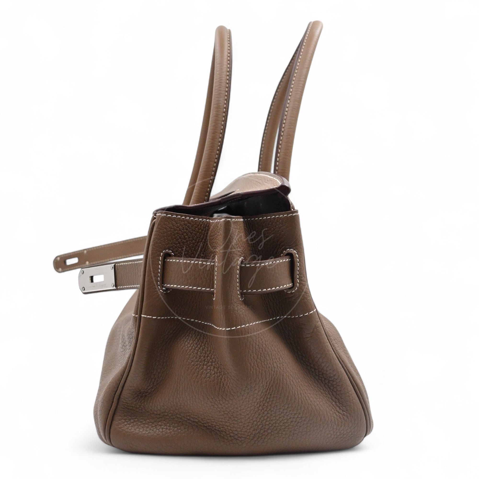 [Pre-owned] Hermes Shoulder Birkin Etoupe Togo PHW Stamp Square I