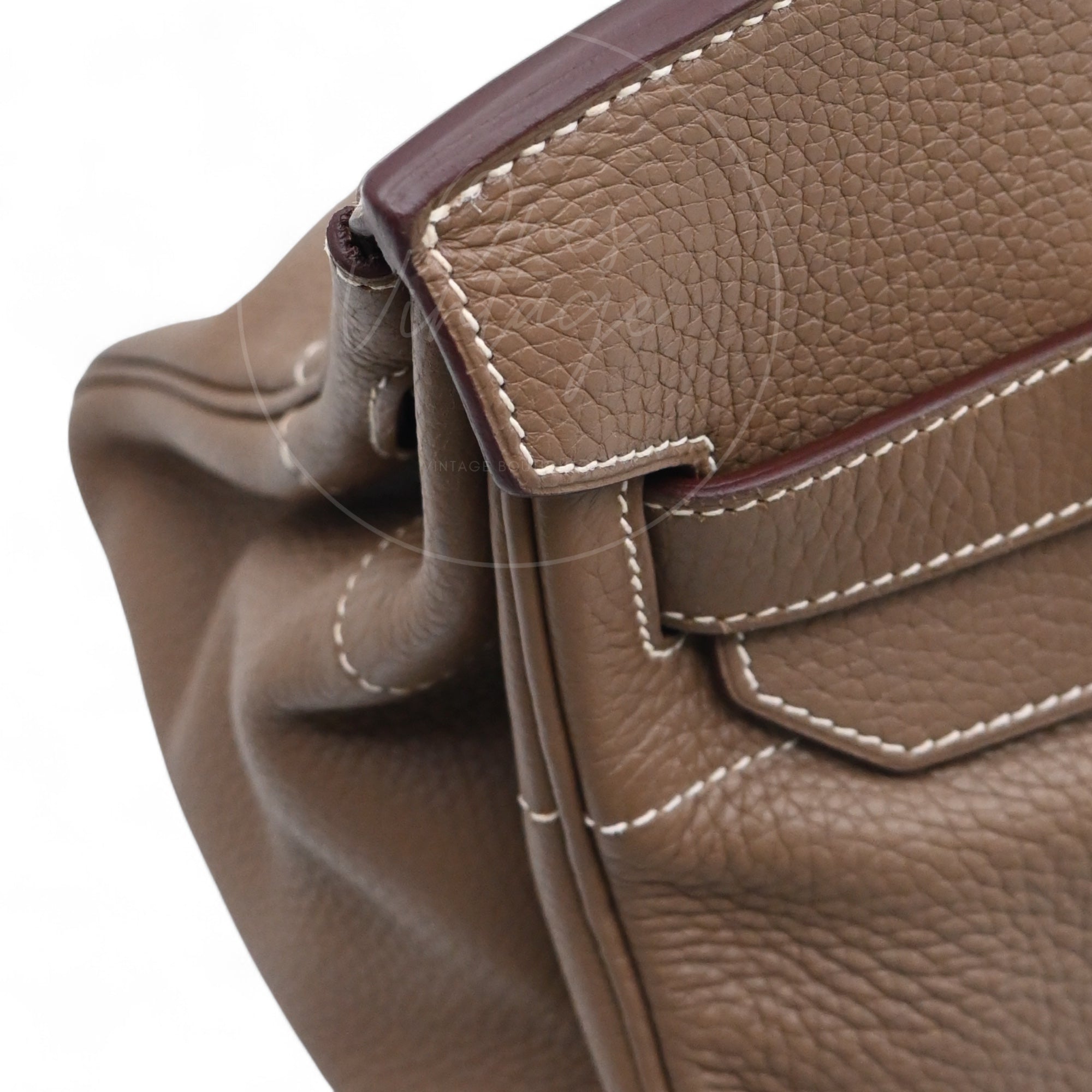 [Pre-owned] Hermes Shoulder Birkin Etoupe Togo PHW Stamp Square I