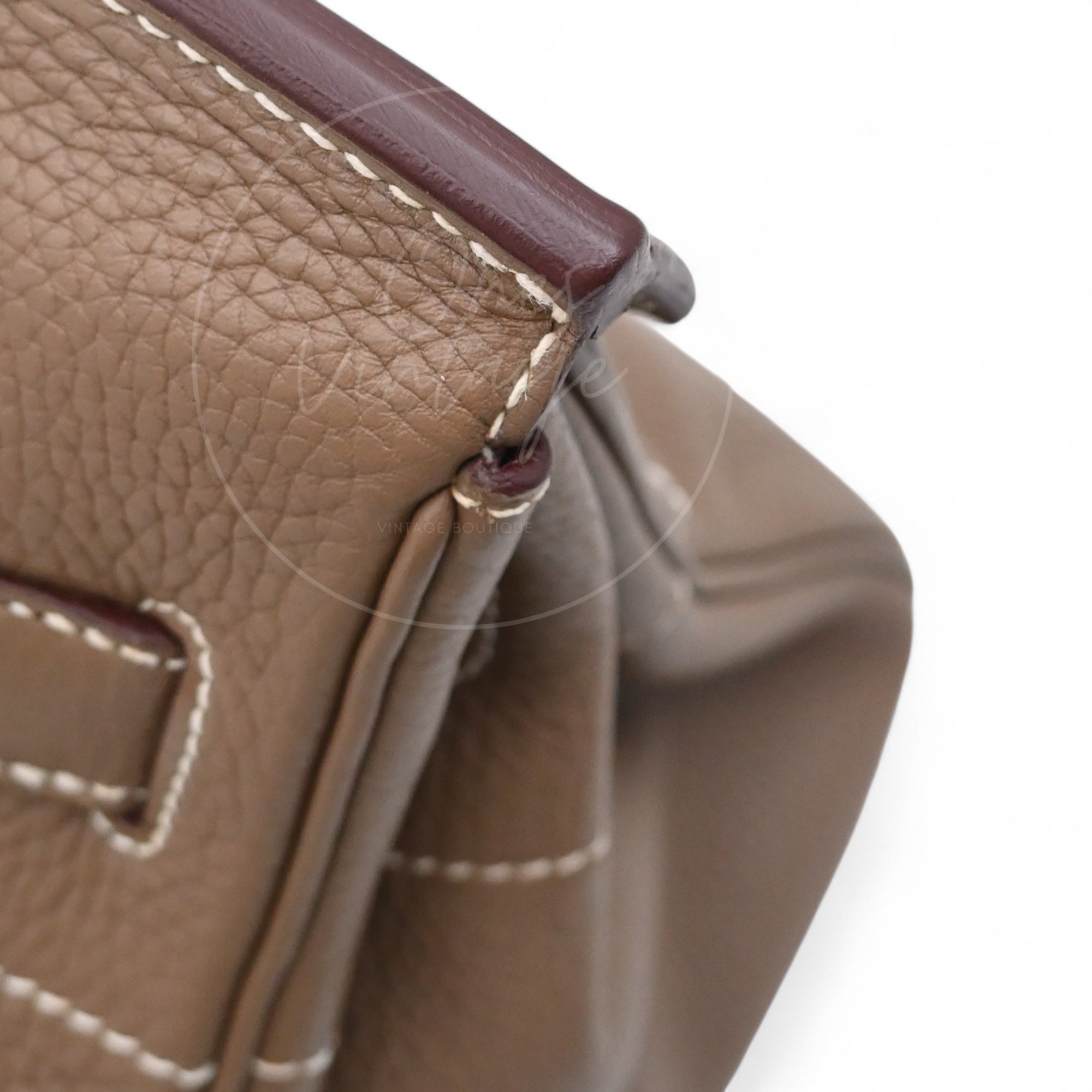 [Pre-owned] Hermes Shoulder Birkin Etoupe Togo PHW Stamp Square I