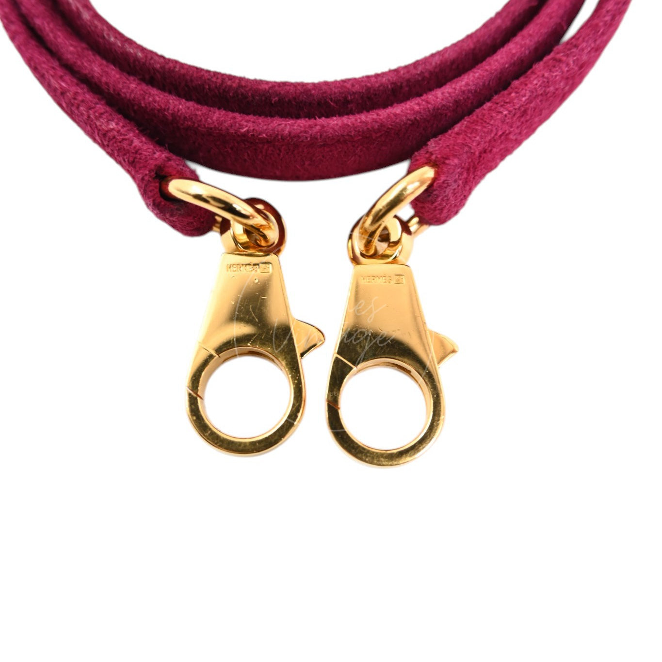 Hermès Kelly 28 Sellier in violet and pink Doblis suede with gold-tone hardware, gold-tone clasps on the shoulder strap
