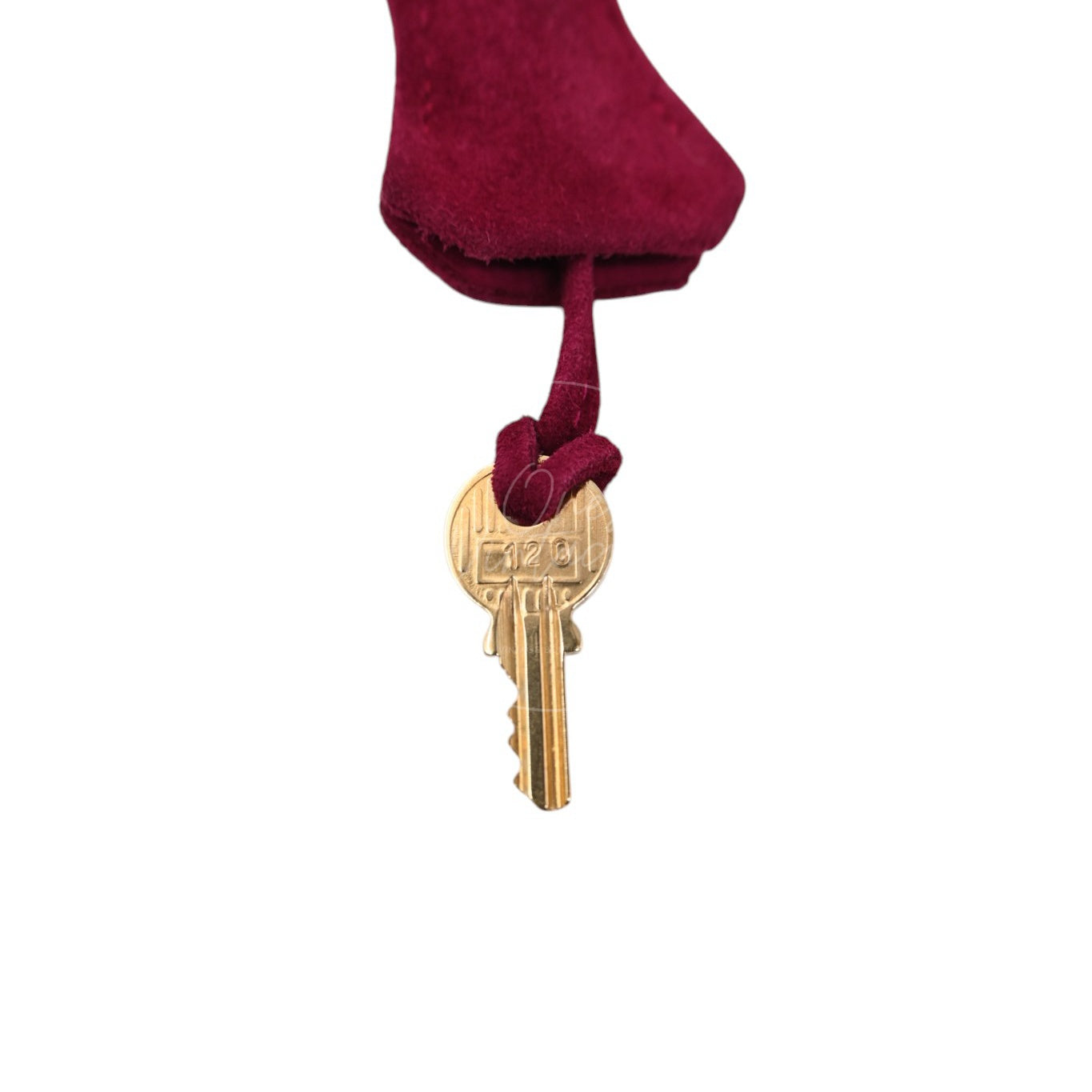 Hermès Kelly 28 Sellier in violet and pink Doblis suede with gold-tone hardware, keys partially enclosed in the clochette