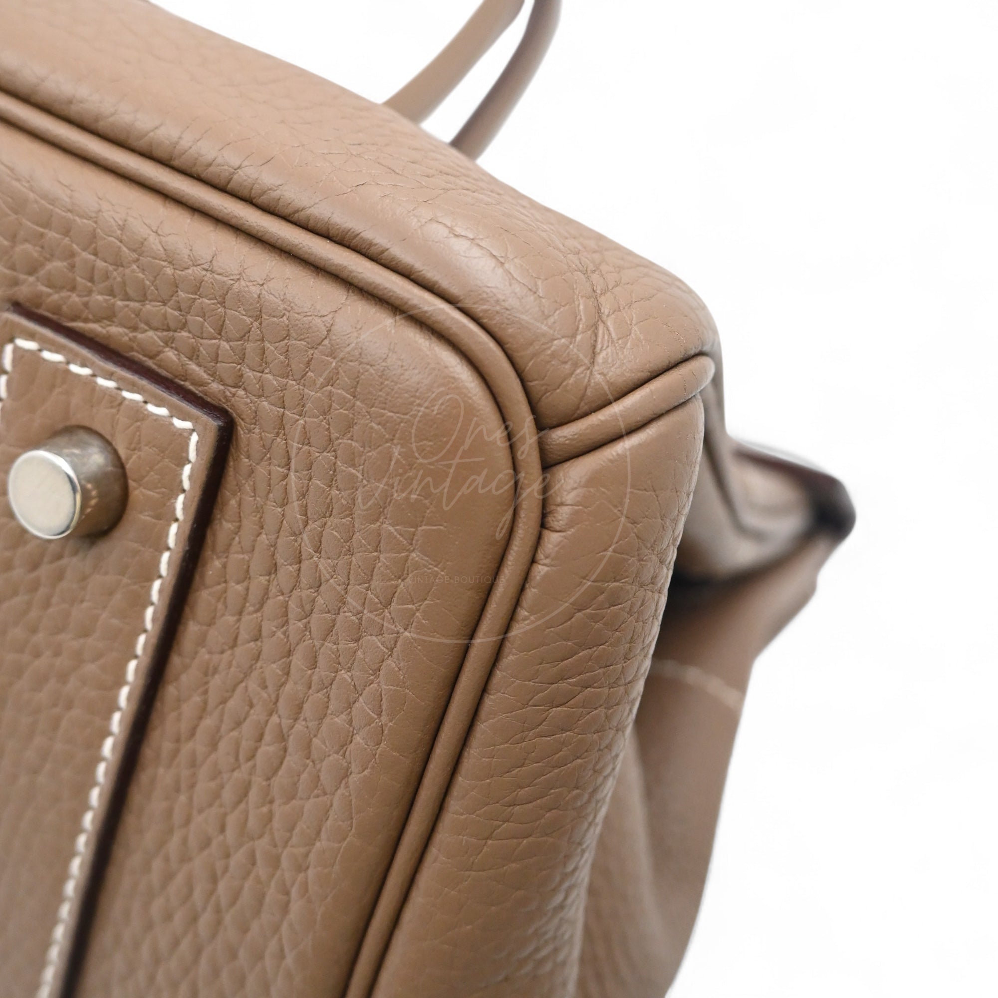 [Pre-owned] Hermes Shoulder Birkin Etoupe Togo PHW Stamp Square I