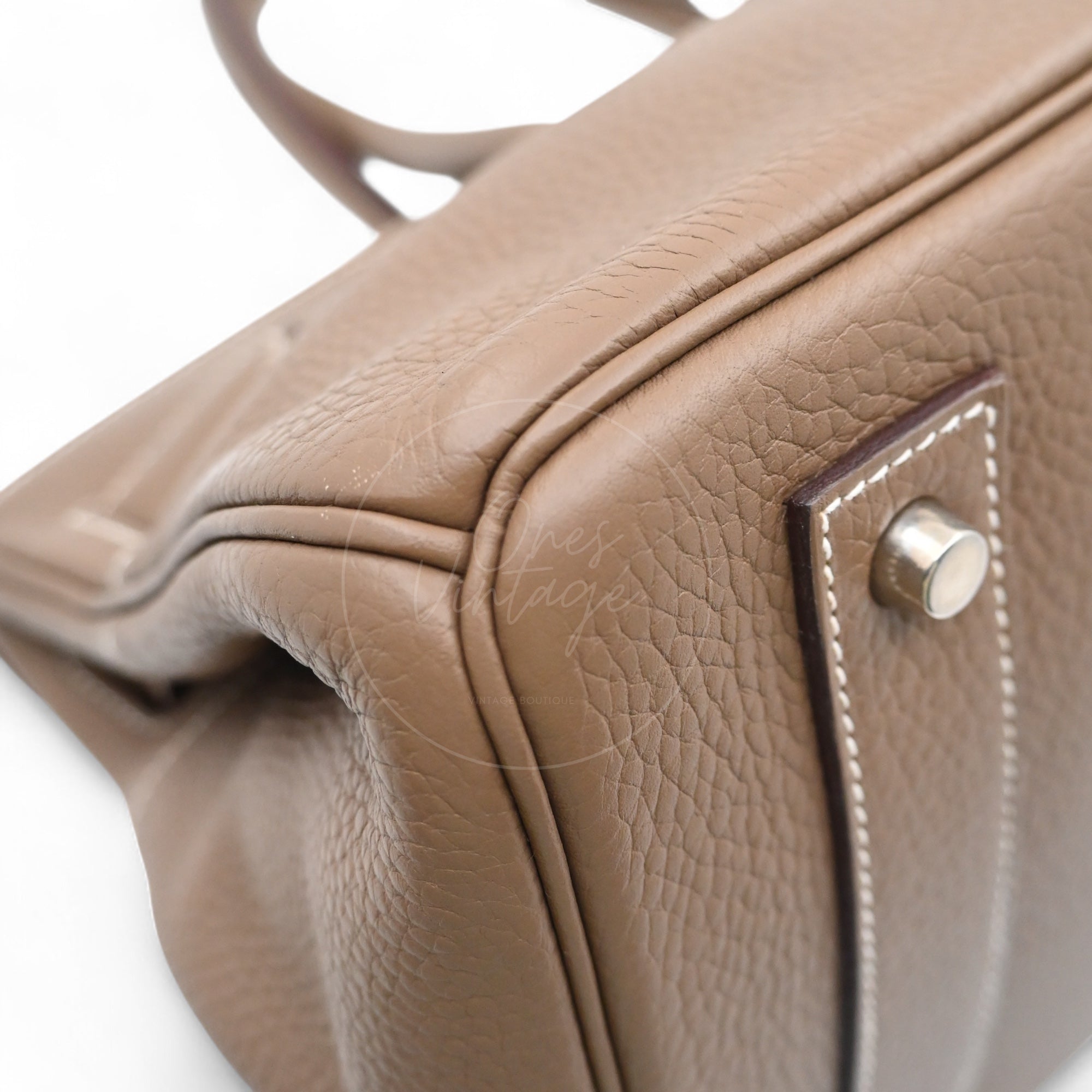 [Pre-owned] Hermes Shoulder Birkin Etoupe Togo PHW Stamp Square I