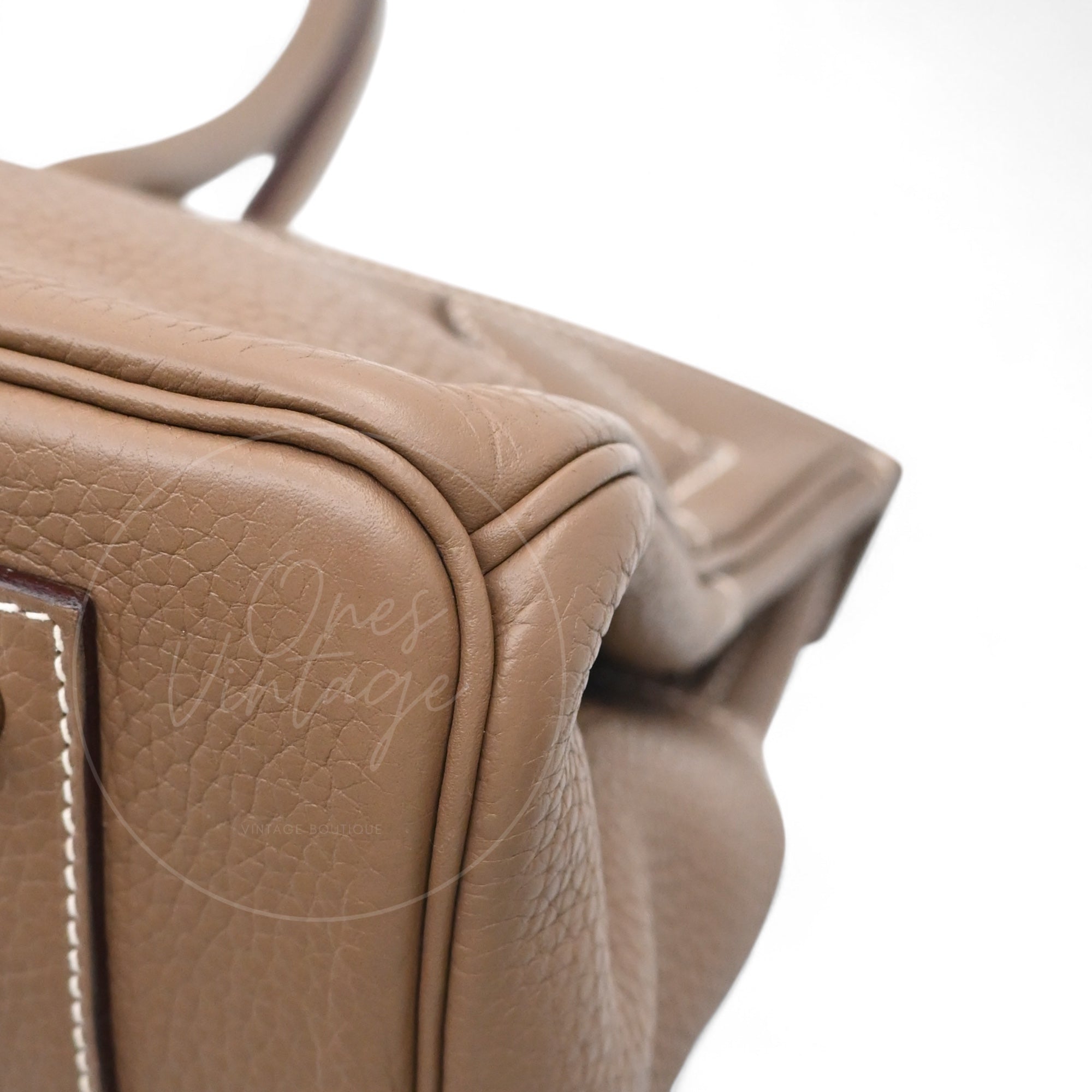 [Pre-owned] Hermes Shoulder Birkin Etoupe Togo PHW Stamp Square I
