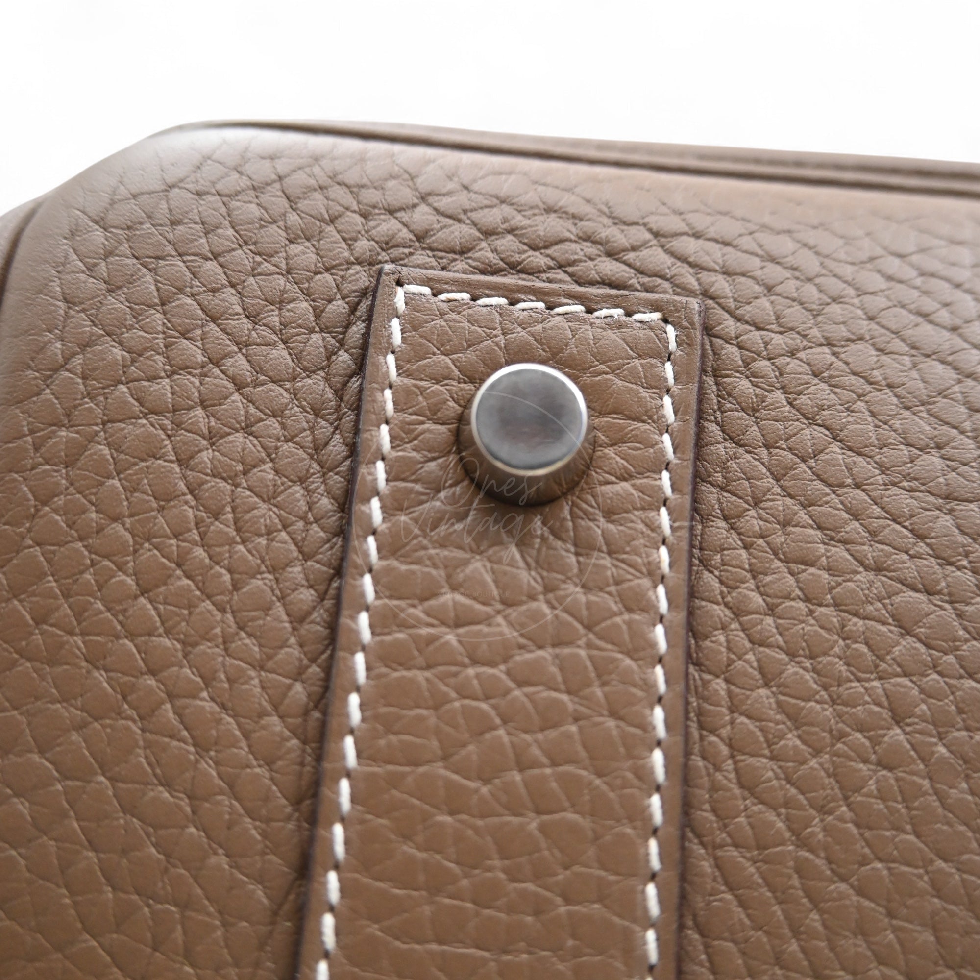 [Pre-owned] Hermes Shoulder Birkin Etoupe Togo PHW Stamp Square I