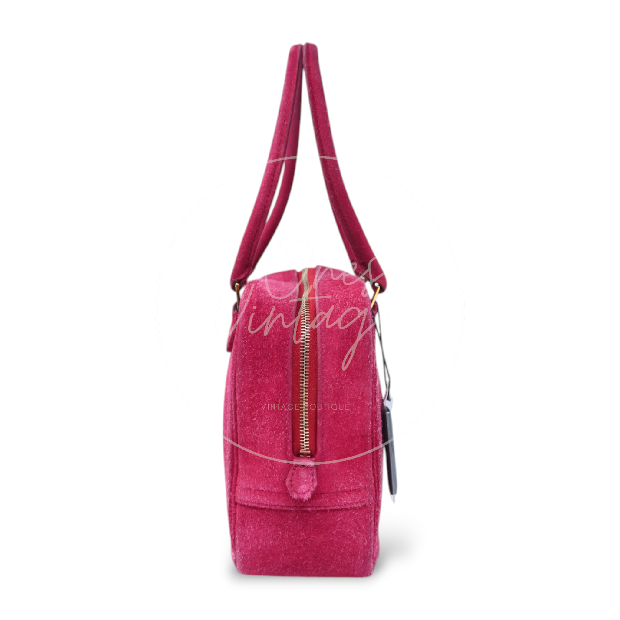 Hermes Plume Mini Suede GHW Pink Square H