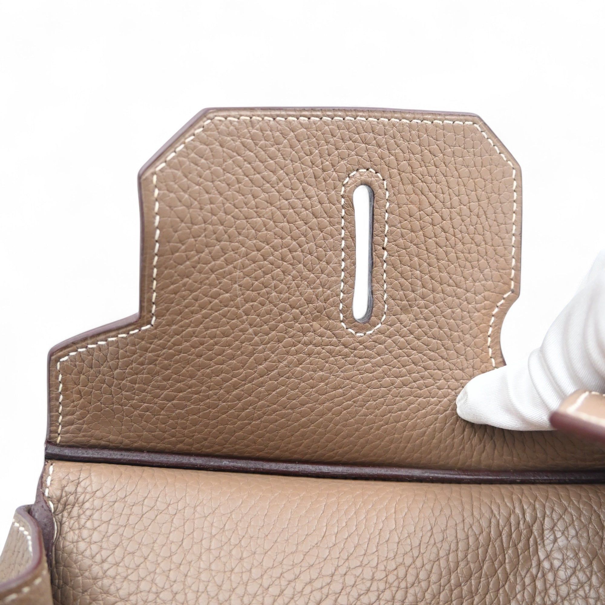[Pre-owned] Hermes Shoulder Birkin Etoupe Togo PHW Stamp Square I