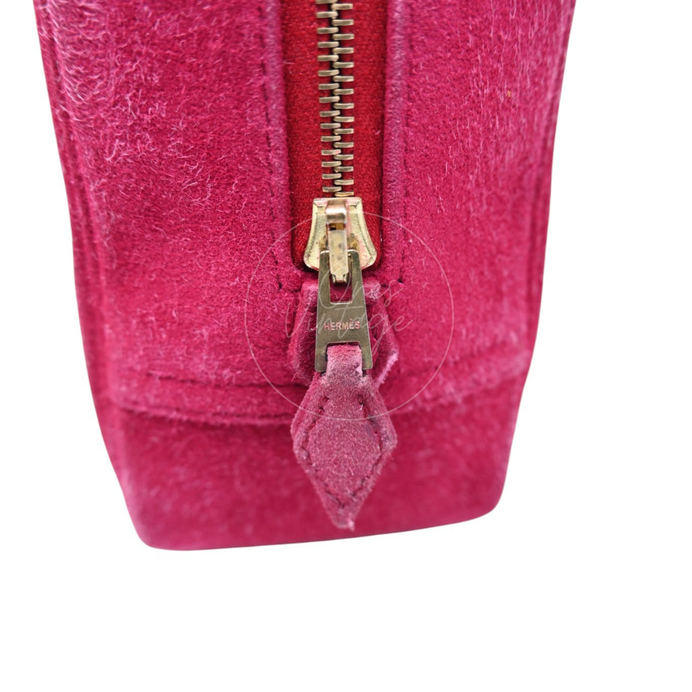 Hermes Plume Mini Suede GHW Pink Square H