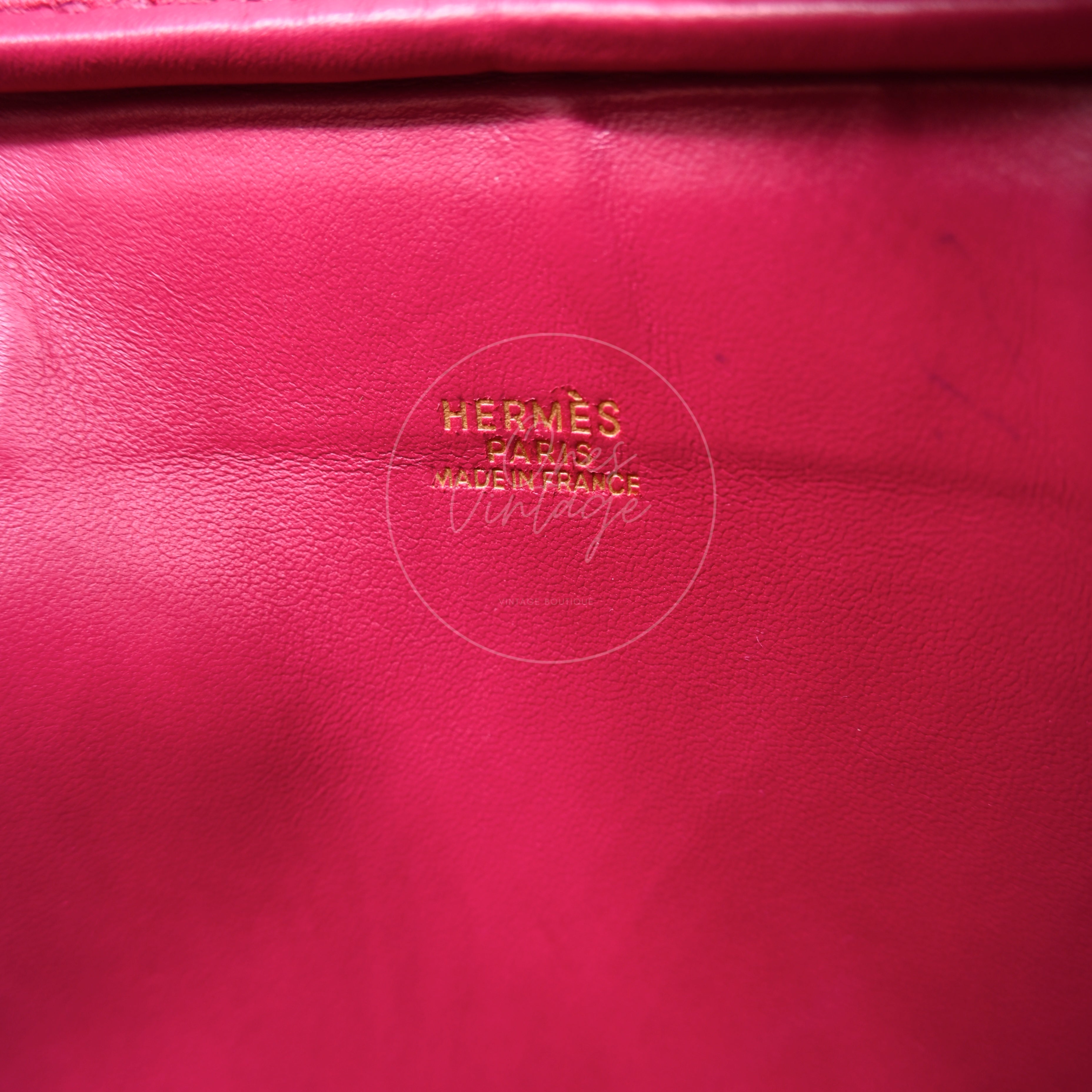 Hermes Plume Mini Suede GHW Pink Square H