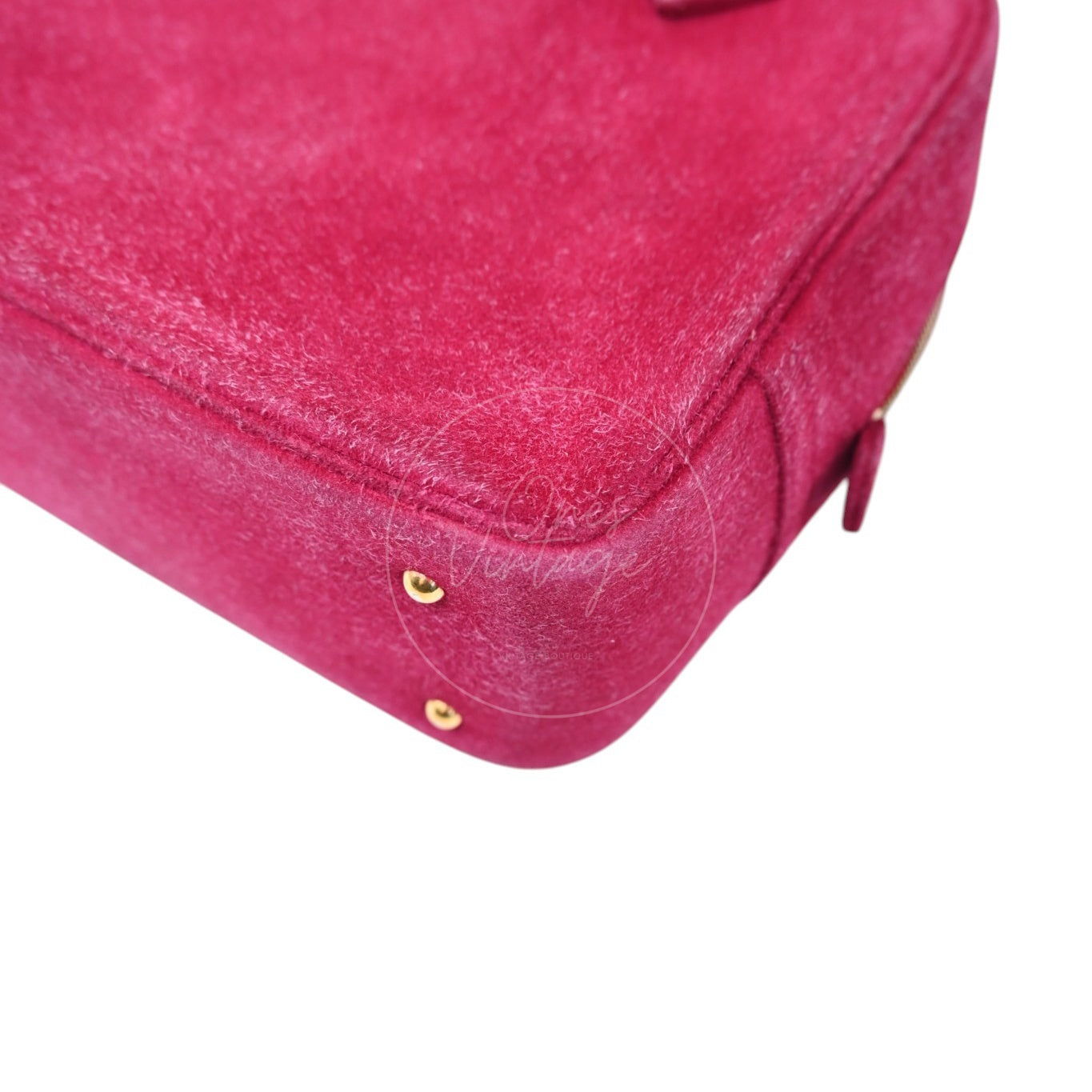 Hermes Plume Mini Suede GHW Pink Square H
