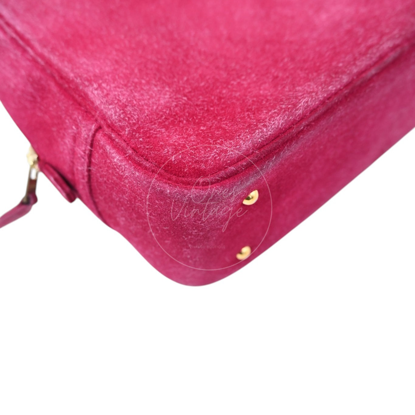 Hermes Plume Mini Suede GHW Pink Square H