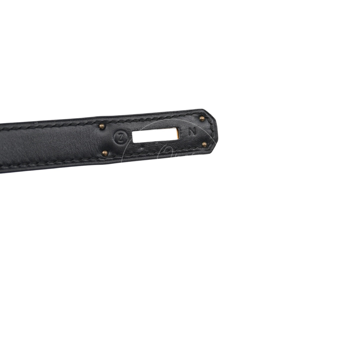 [Pre-Owned] Hermes Kelly 28 GHW Stamp Circle Z Box Caft Black Handbag