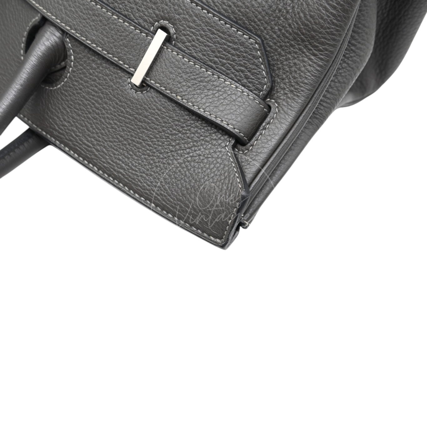 Hermes Shoulder Birkin PHW Gris Graphite Square M