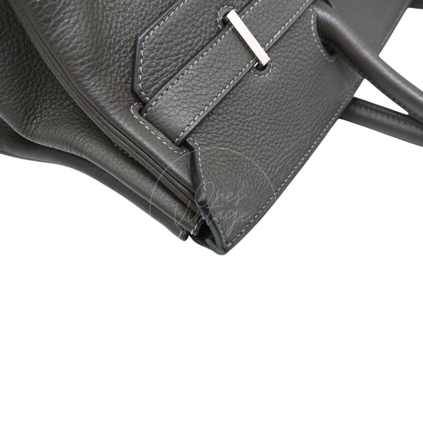 Hermes Shoulder Birkin PHW Gris Graphite Square M