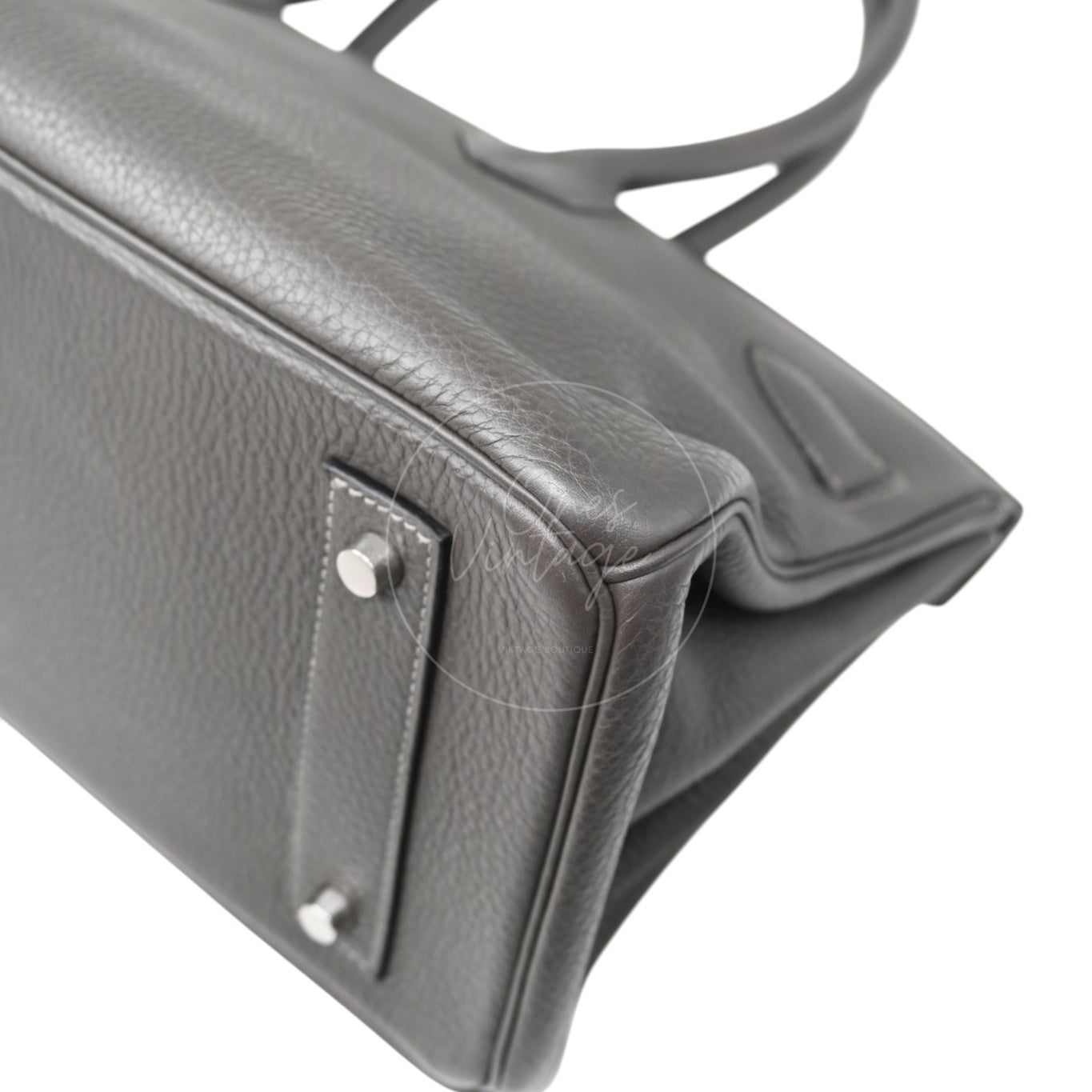Hermes Shoulder Birkin PHW Gris Graphite Square M