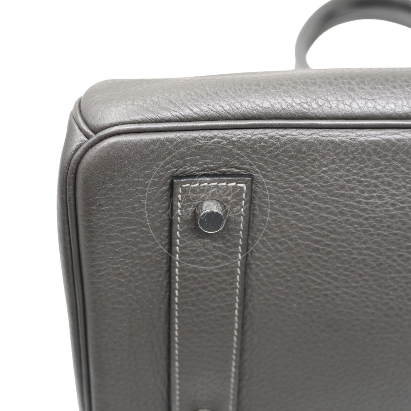 Hermes Shoulder Birkin PHW Gris Graphite Square M