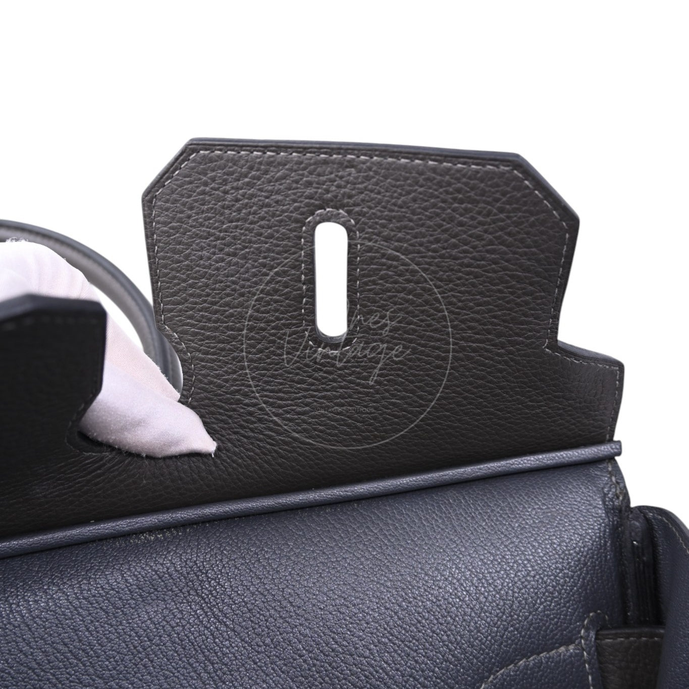 Hermes Shoulder Birkin PHW Gris Graphite Square M