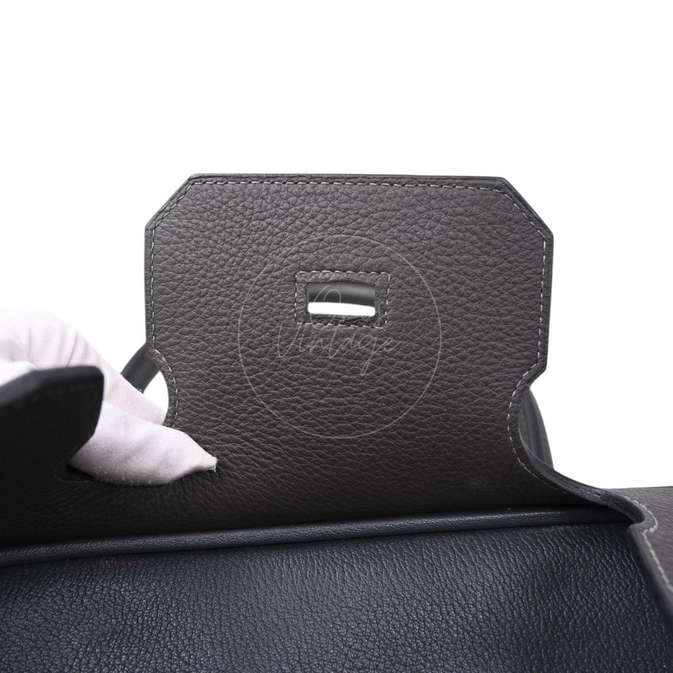 Hermes Shoulder Birkin PHW Gris Graphite Square M
