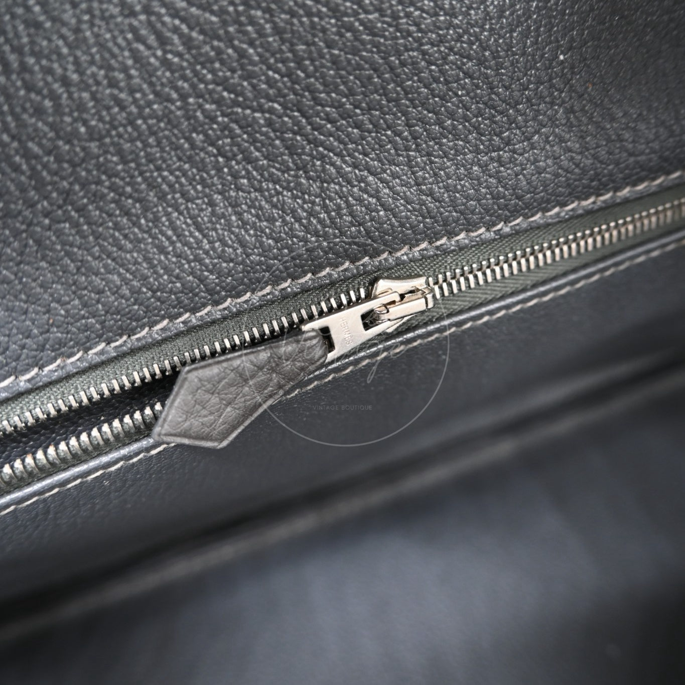 Hermes Shoulder Birkin PHW Gris Graphite Square M