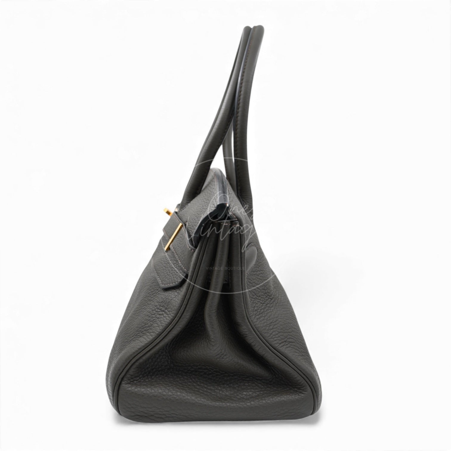 [Pre-owned] Hermes Birkin Shoulder Clemence Dark Green Square M