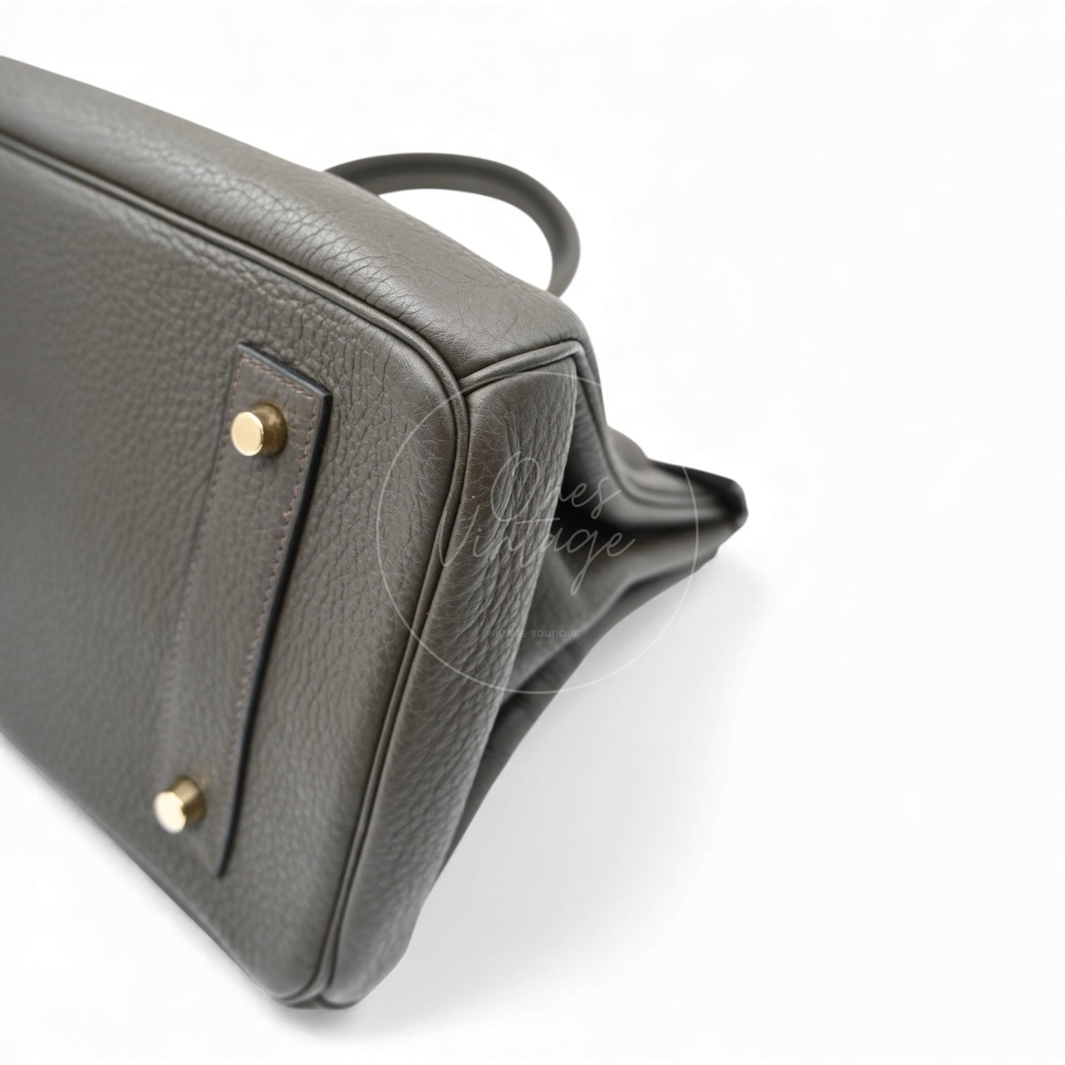 [Pre-owned] Hermes Birkin Shoulder Clemence Dark Green Square M