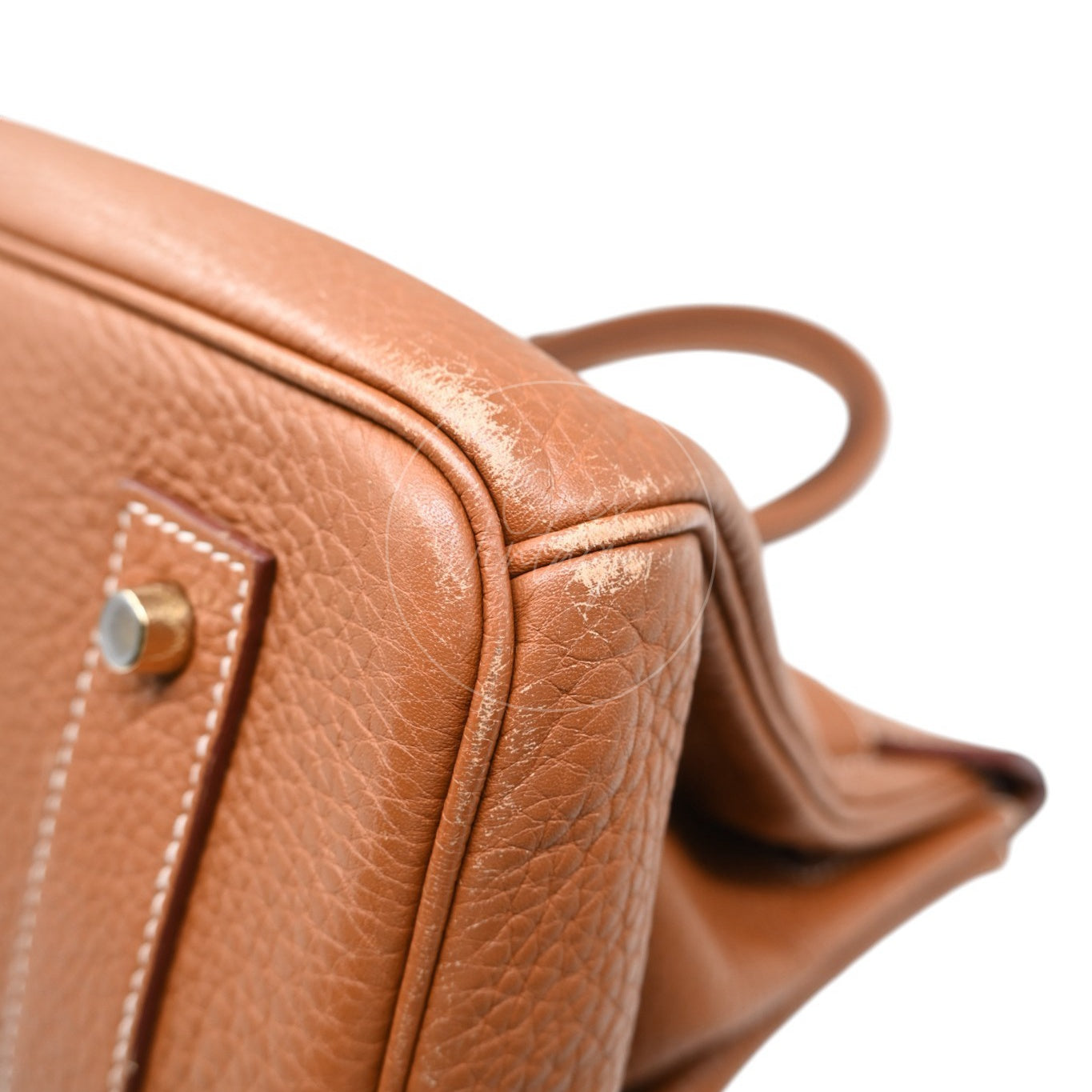 Hermes Birkin Shoulder 42 Clemence GHW Gold Square M