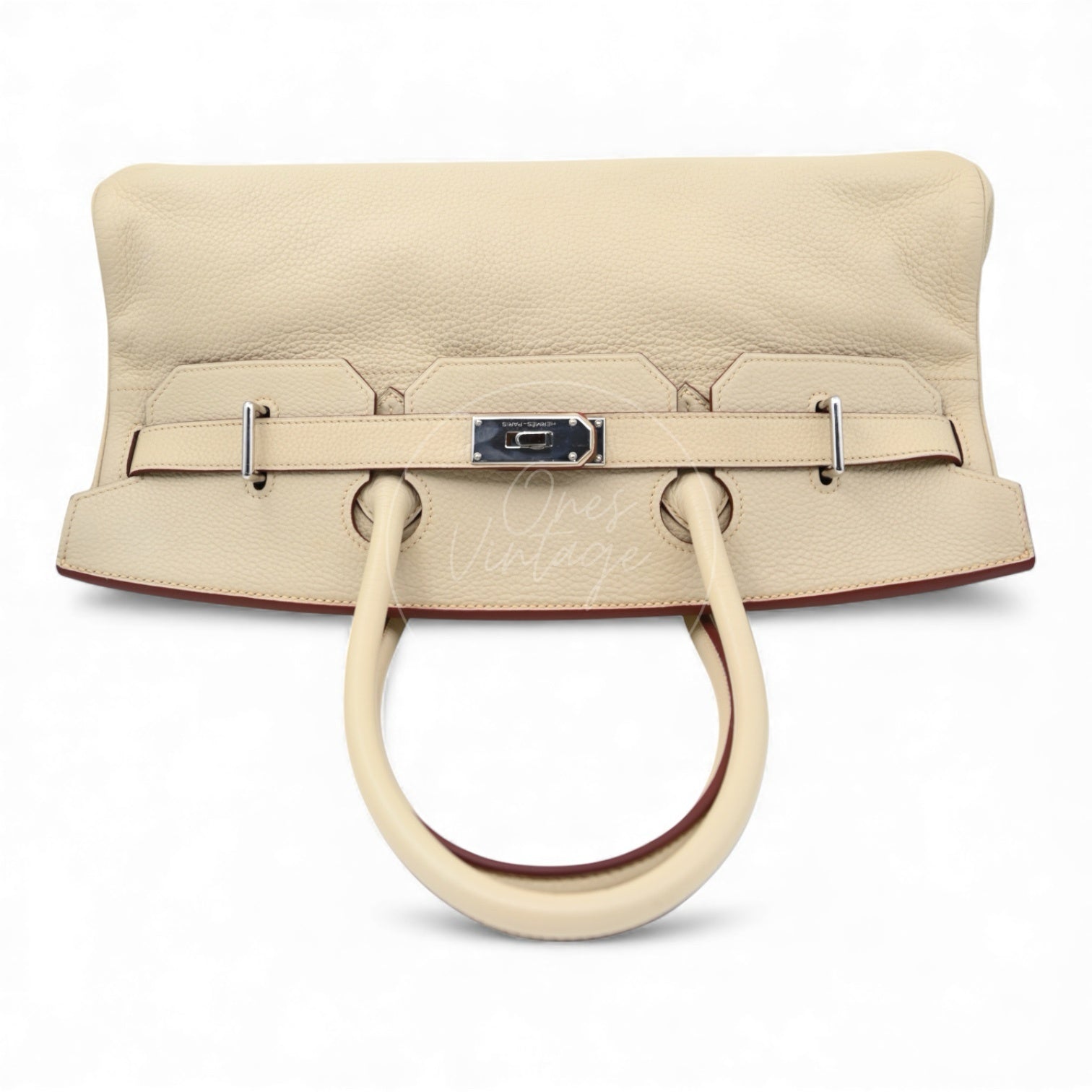 [Pre-owned] Hermes Birkin Shoulder Parthemin Stamp Square K PHW Handbag