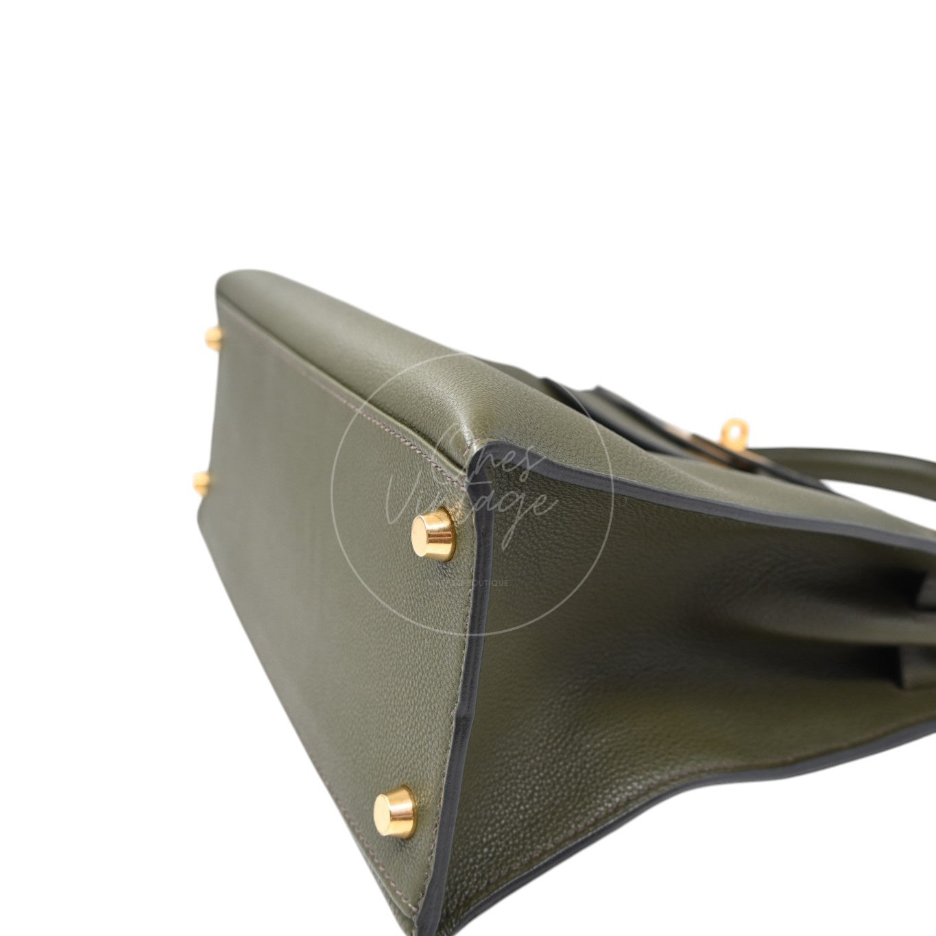 Hermès Kelly 28 Handbag Togo Vert Maquis GHW Square H