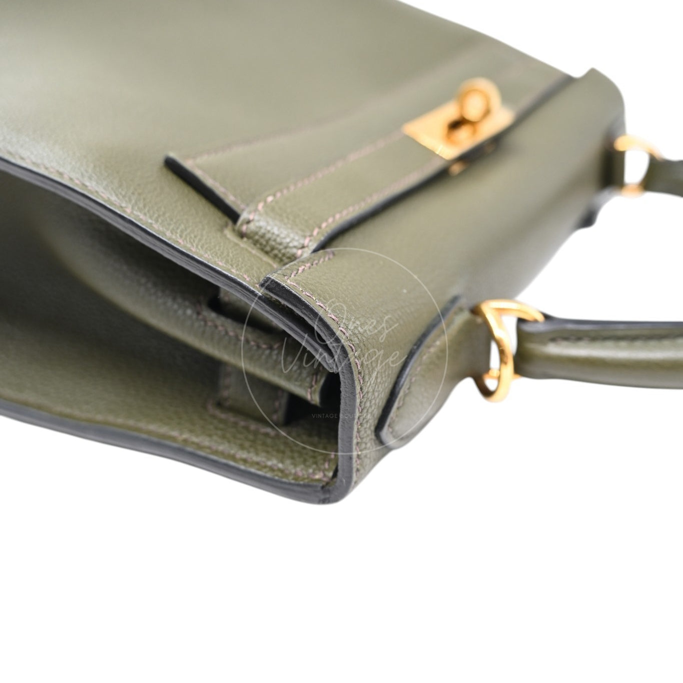 Hermès Kelly 28 Handbag Togo Vert Maquis GHW Square H