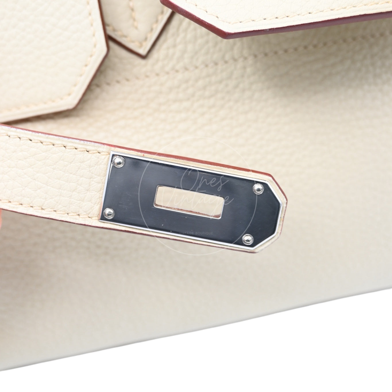 [Pre-owned] Hermes Birkin Shoulder Parthemin Stamp Square K PHW Handbag