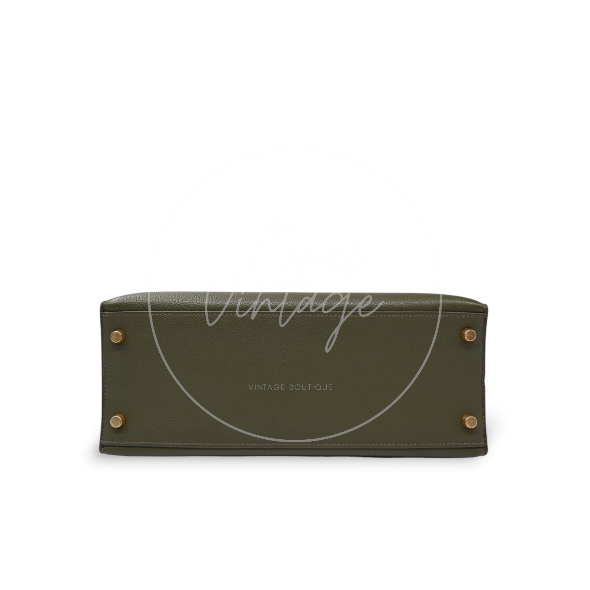 Hermès Kelly 28 Handbag Togo Vert Maquis GHW Square H