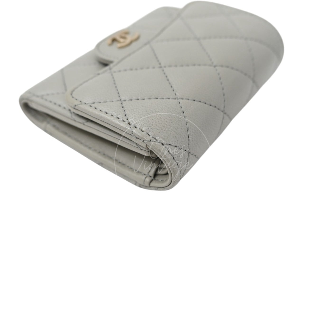 Chanel Classic Small Flap Wallet GHW Grey Series 31