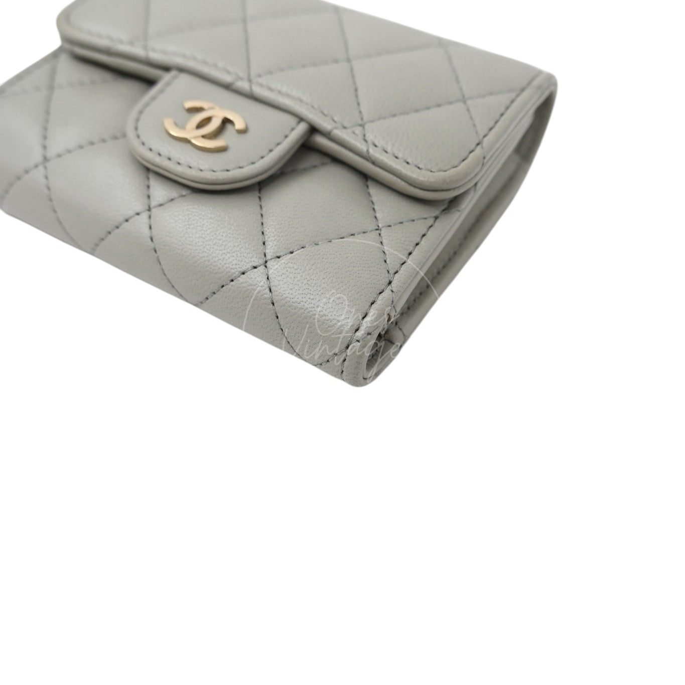 Chanel Classic Small Flap Wallet GHW Grey Series 31