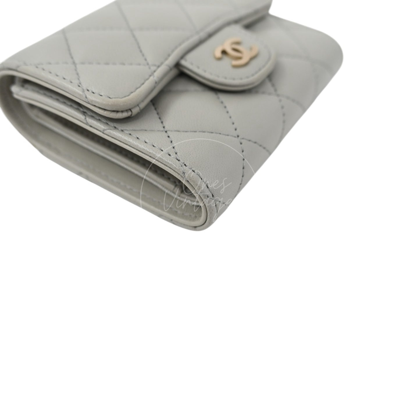 Chanel Classic Small Flap Wallet GHW Grey Series 31