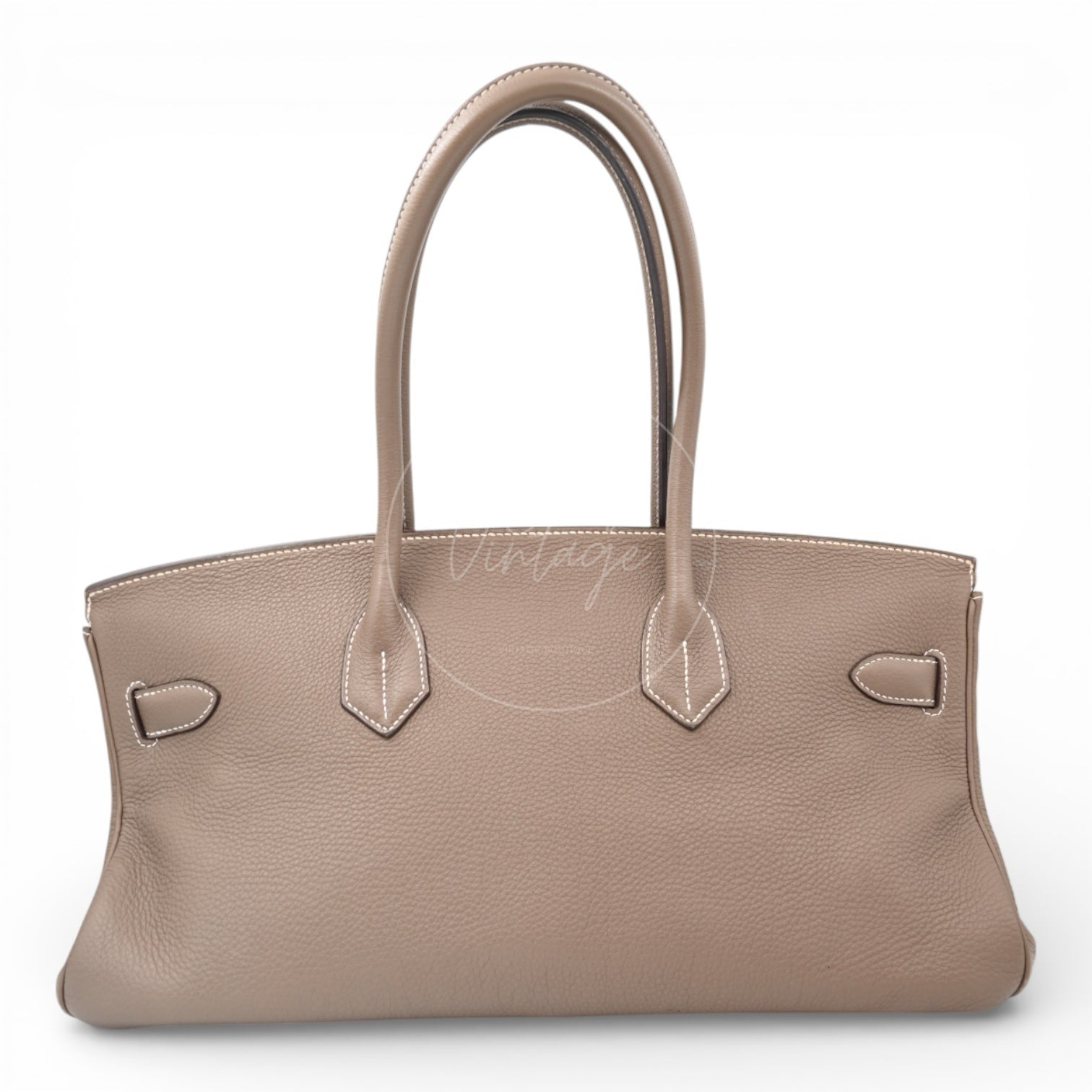 [Pre-owned] Hermes Shoulder Birkin Etoupe Square O PHW