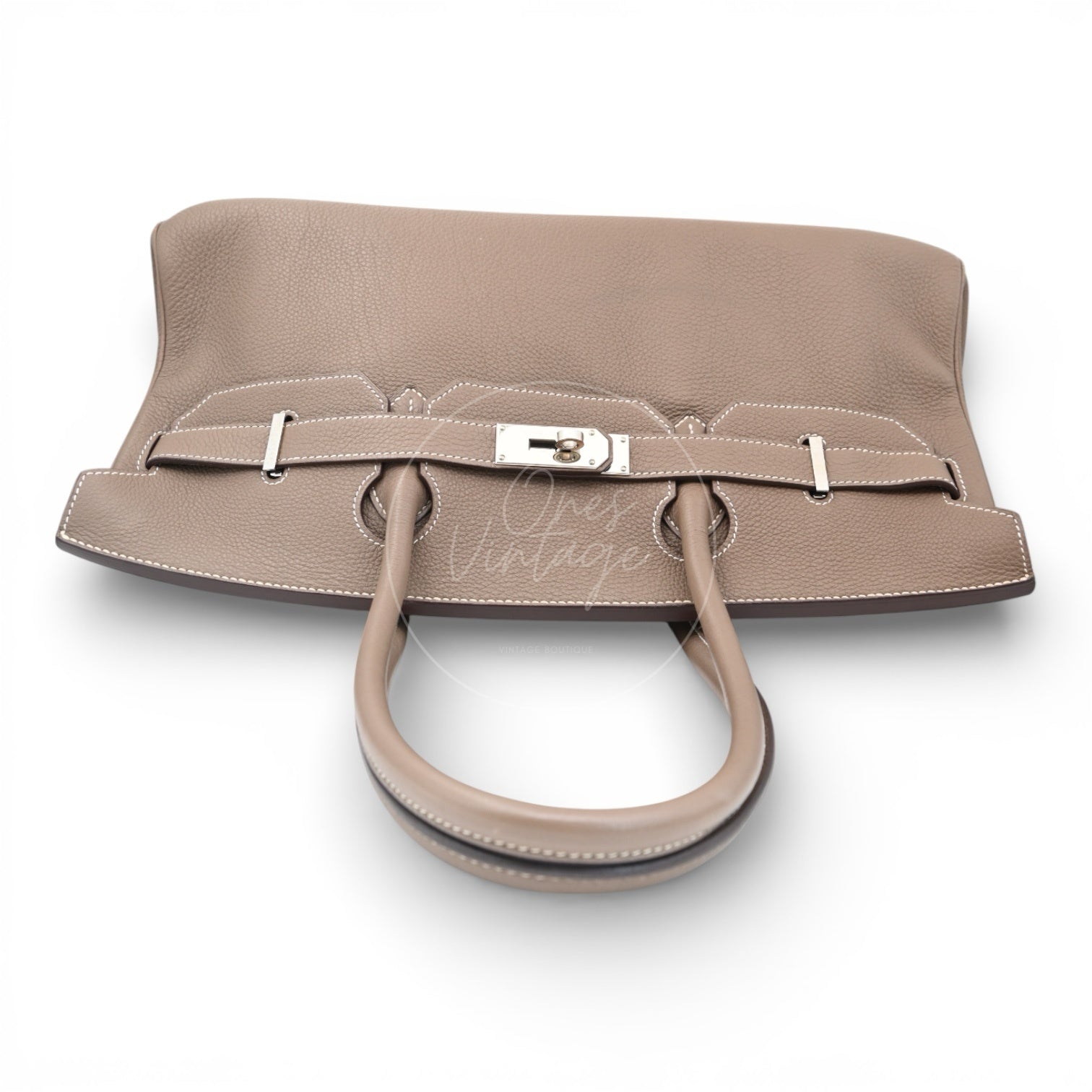 [Pre-owned] Hermes Shoulder Birkin Etoupe Square O PHW