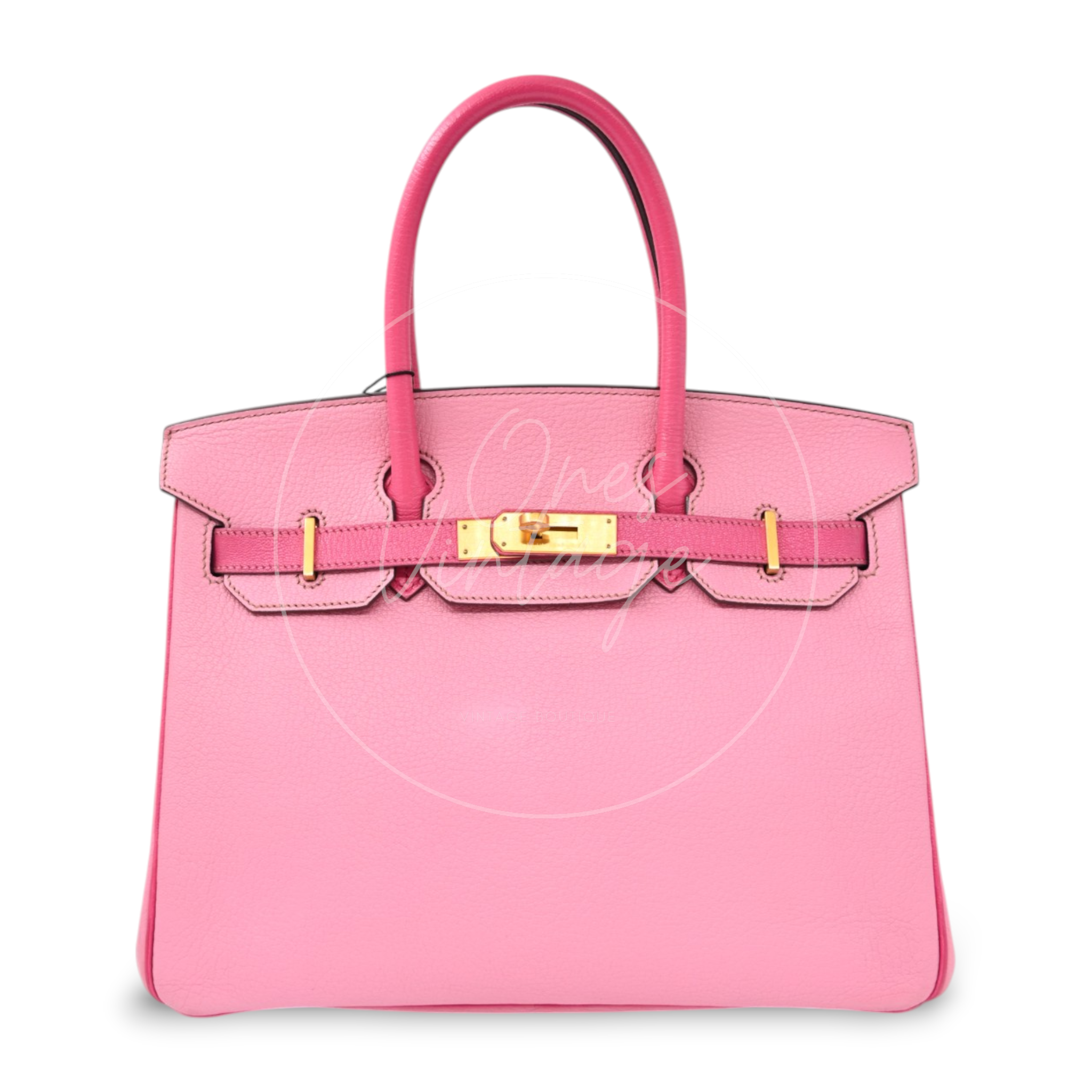 Hermes Birkin 30 5P Epsom GHW Pink Rose Tyrien Square P