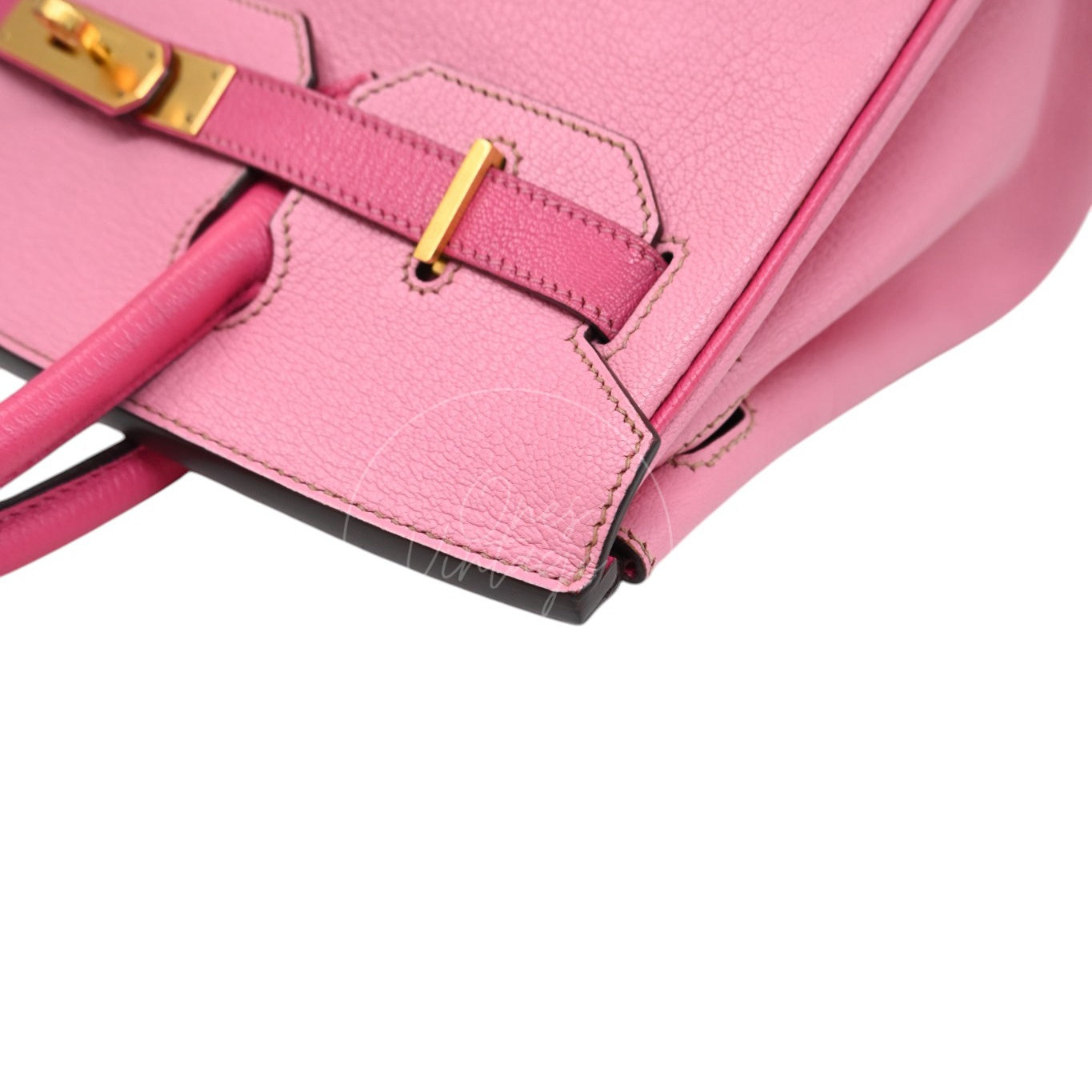 Hermes Birkin 30 5P Epsom GHW Pink Rose Tyrien Square P
