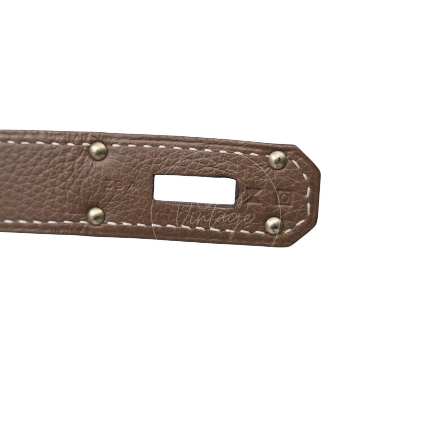 [Pre-owned] Hermes Shoulder Birkin Etoupe Square O PHW