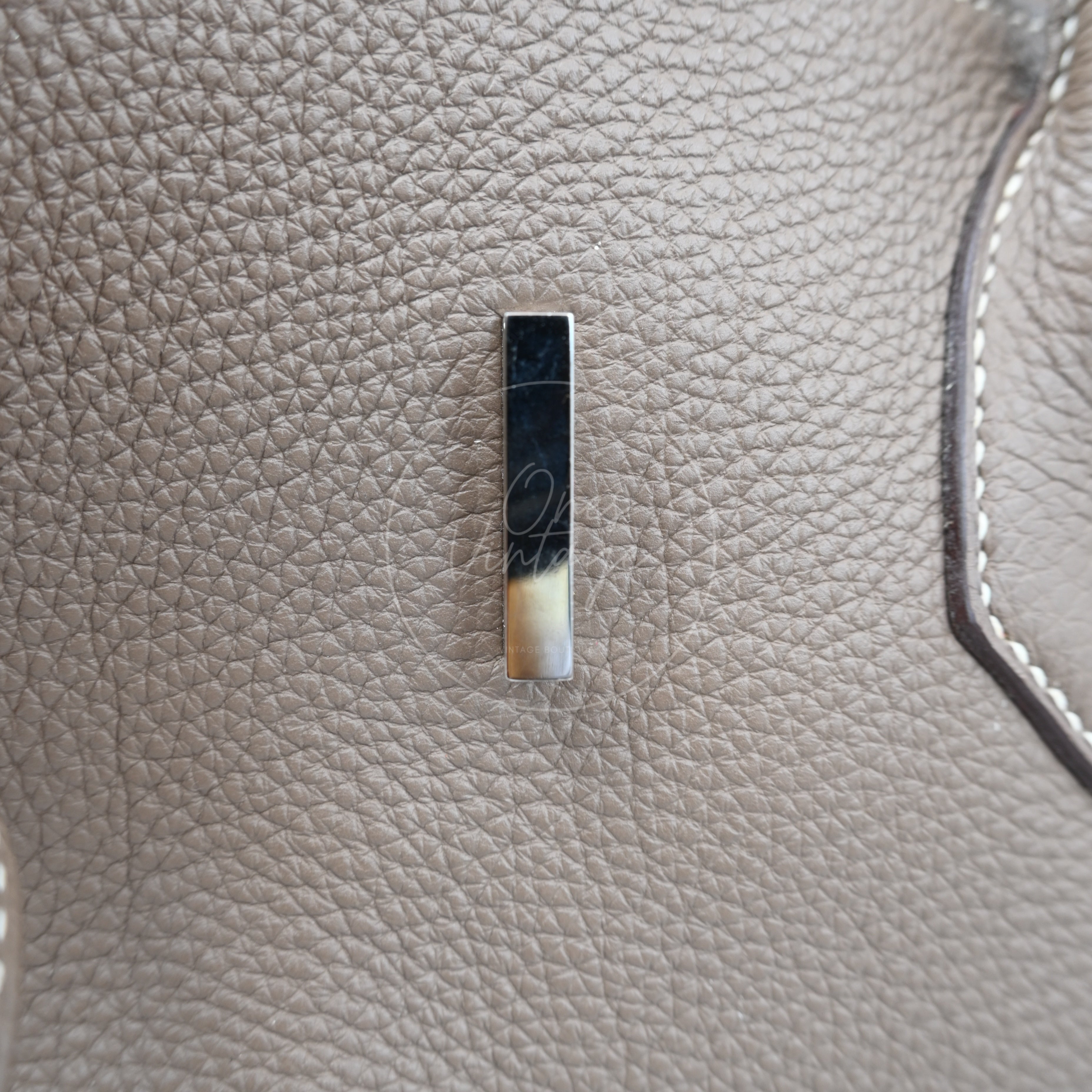 [Pre-owned] Hermes Shoulder Birkin Etoupe Square O PHW