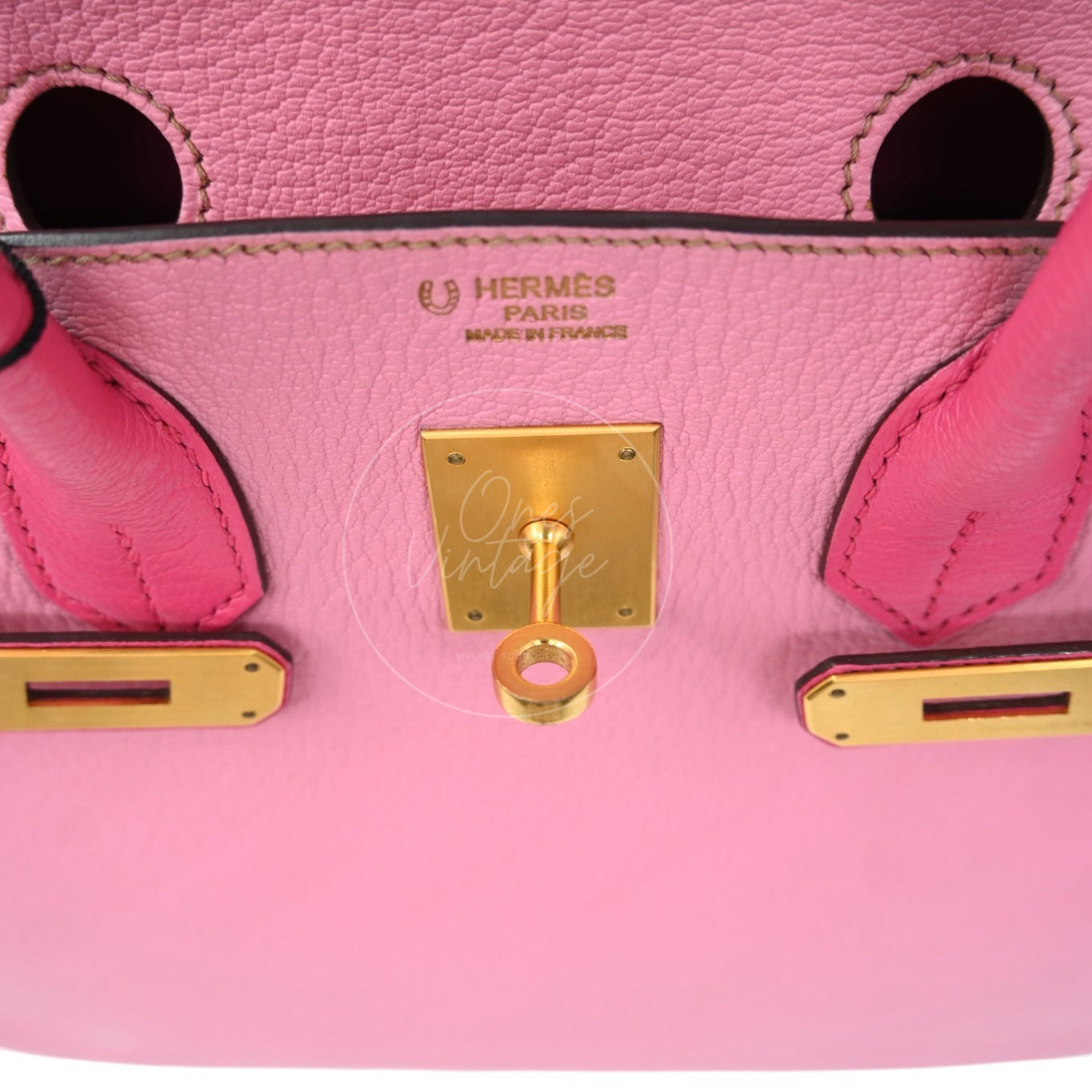 Hermes Birkin 30 5P Epsom GHW Pink Rose Tyrien Square P