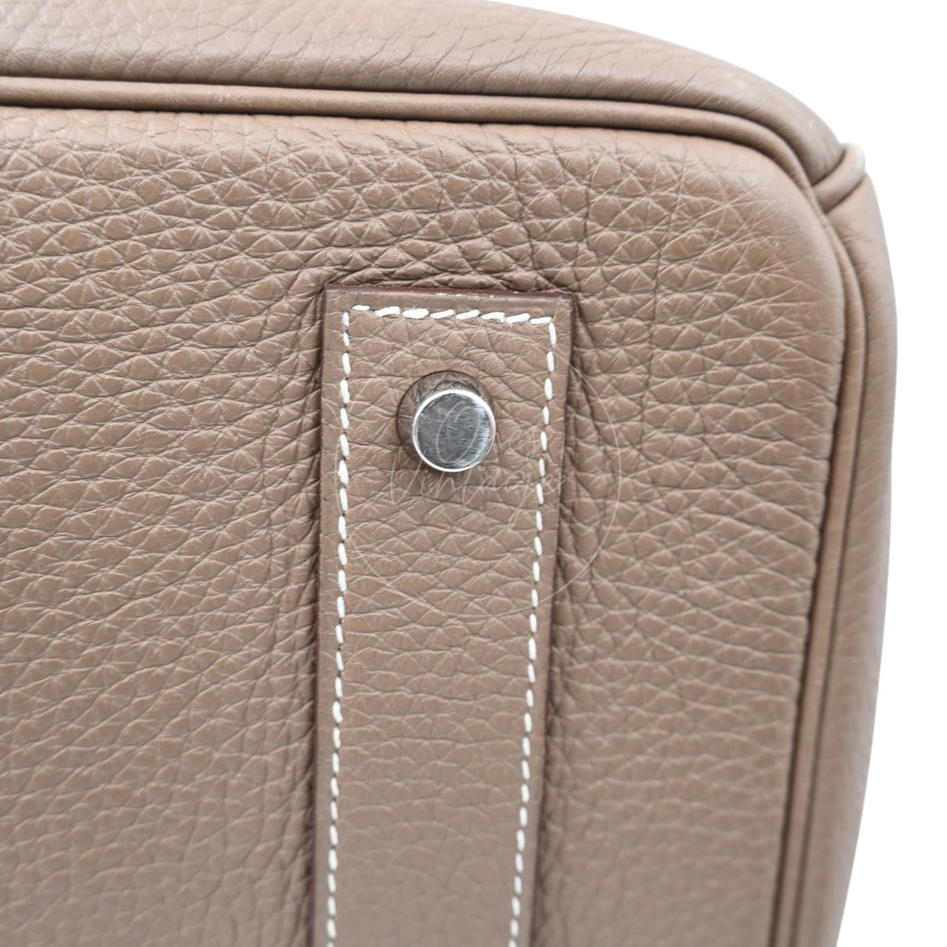 [Pre-owned] Hermes Shoulder Birkin Etoupe Square O PHW