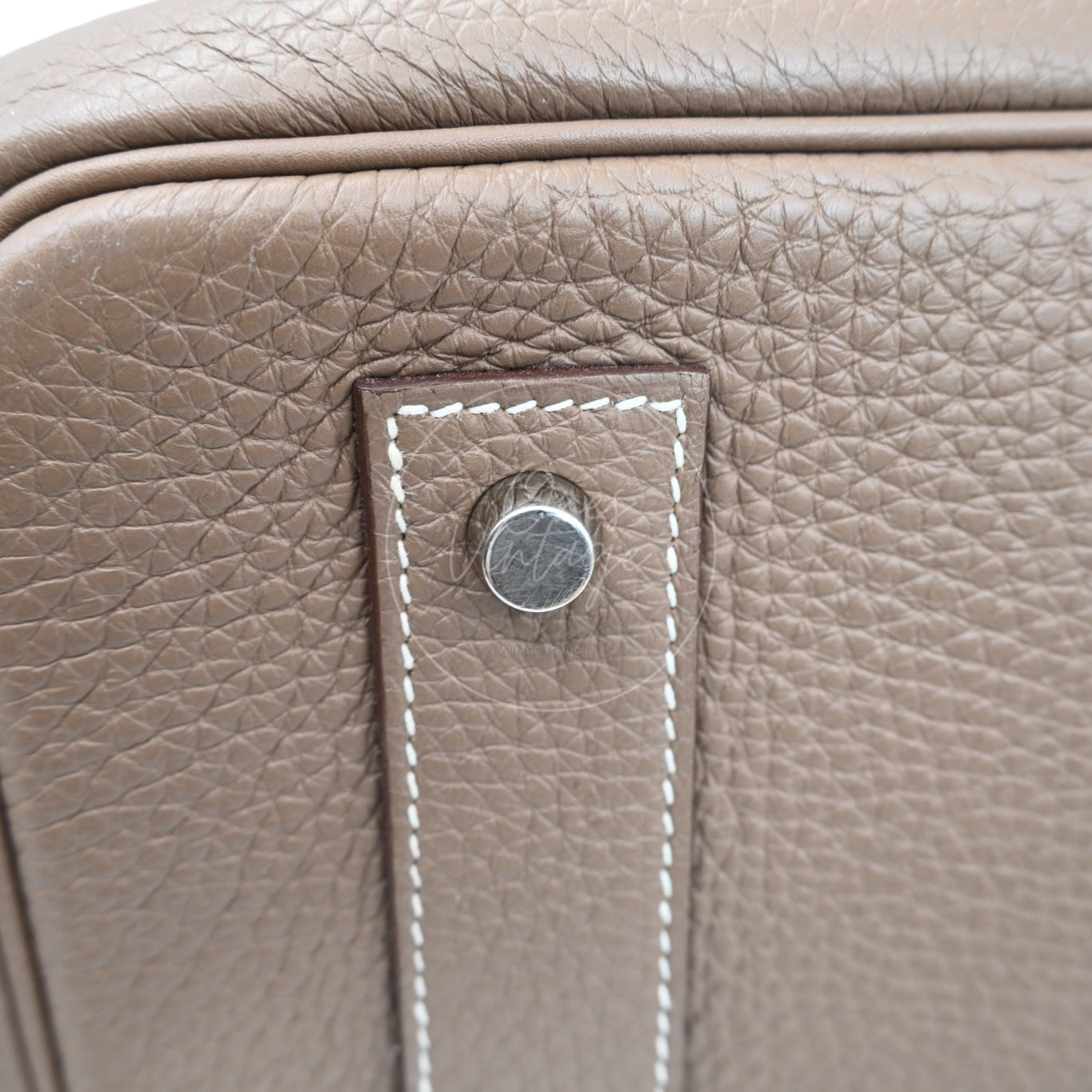 [Pre-owned] Hermes Shoulder Birkin Etoupe Square O PHW