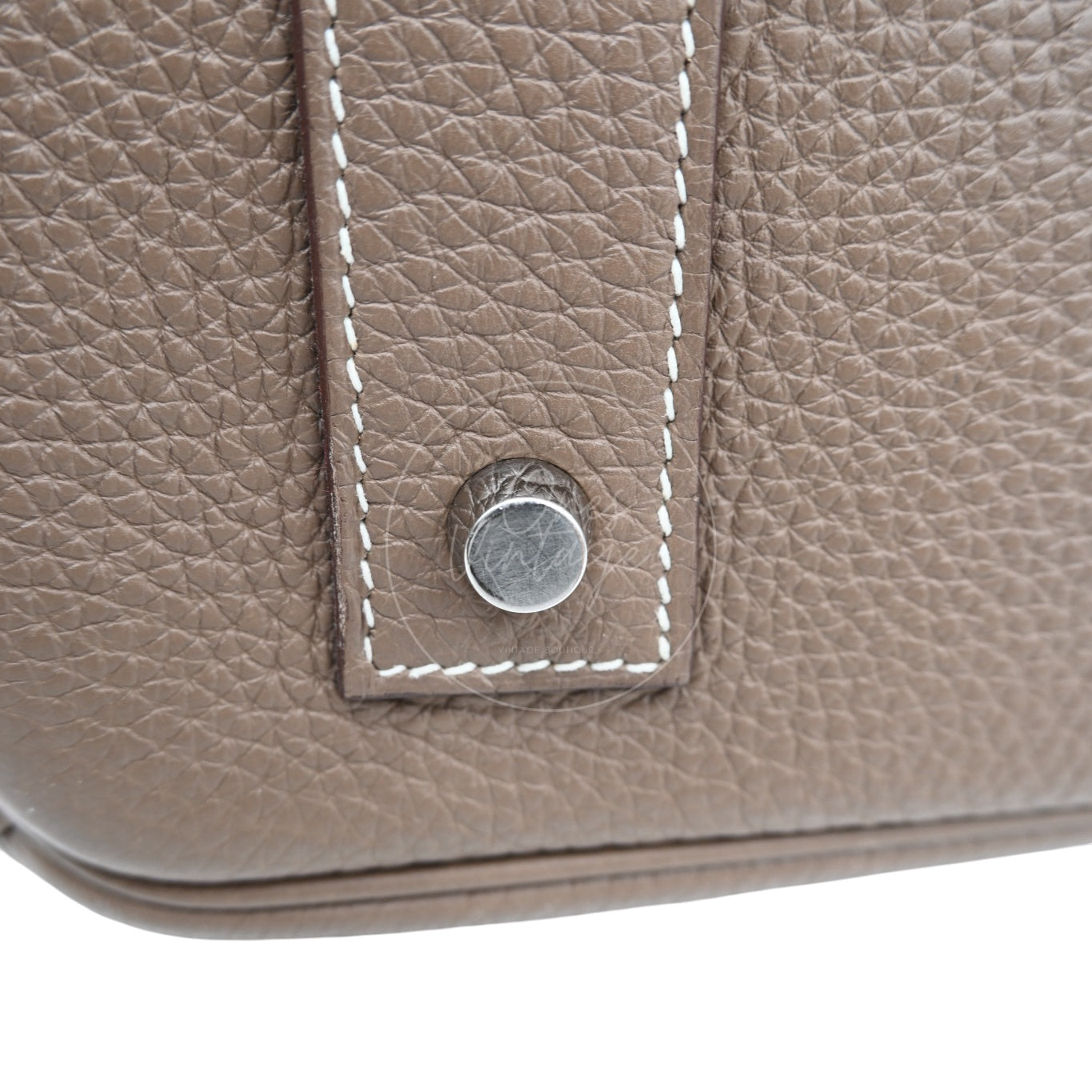 [Pre-owned] Hermes Shoulder Birkin Etoupe Square O PHW